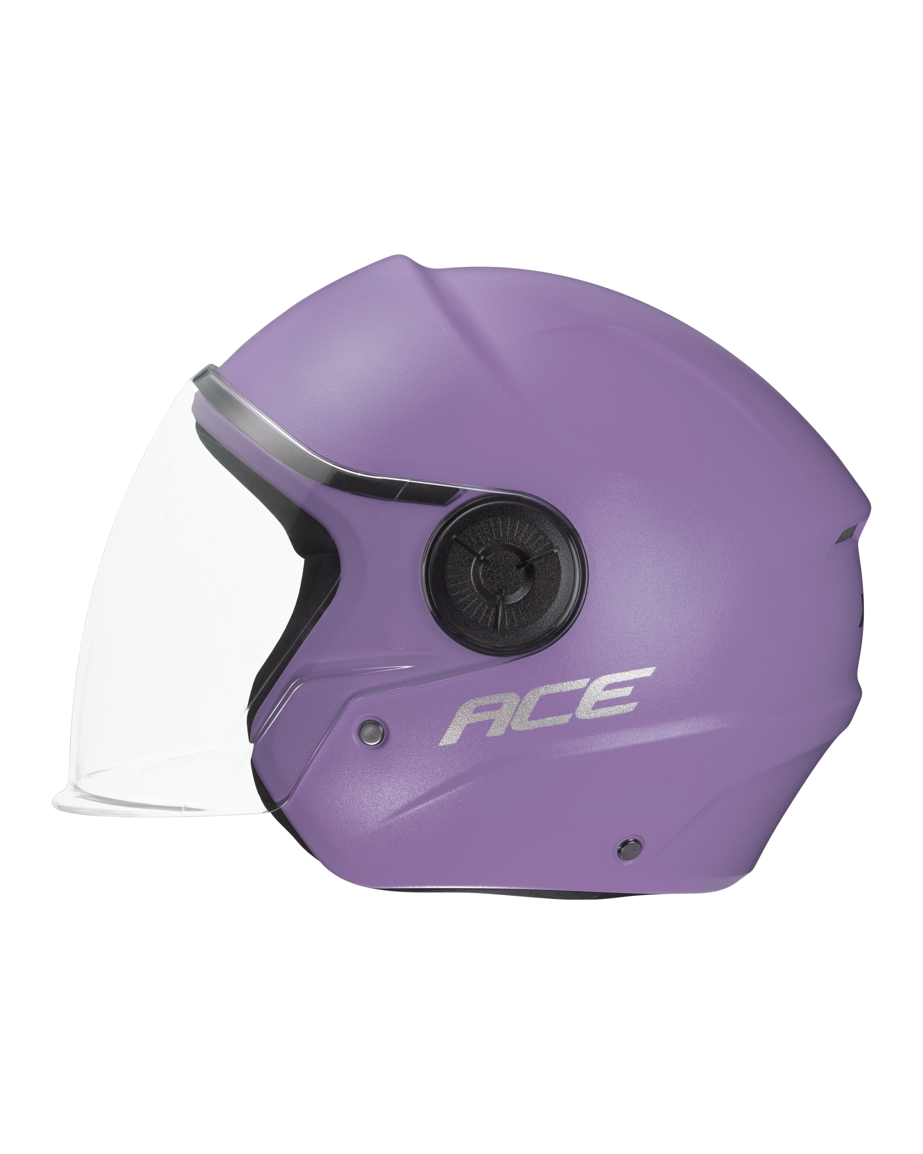 Xtrac Ace Open Face Helmet – ISI Certified Half Face Bike Helmet with ABS Shell, Clear Visor & Comfortable Padding