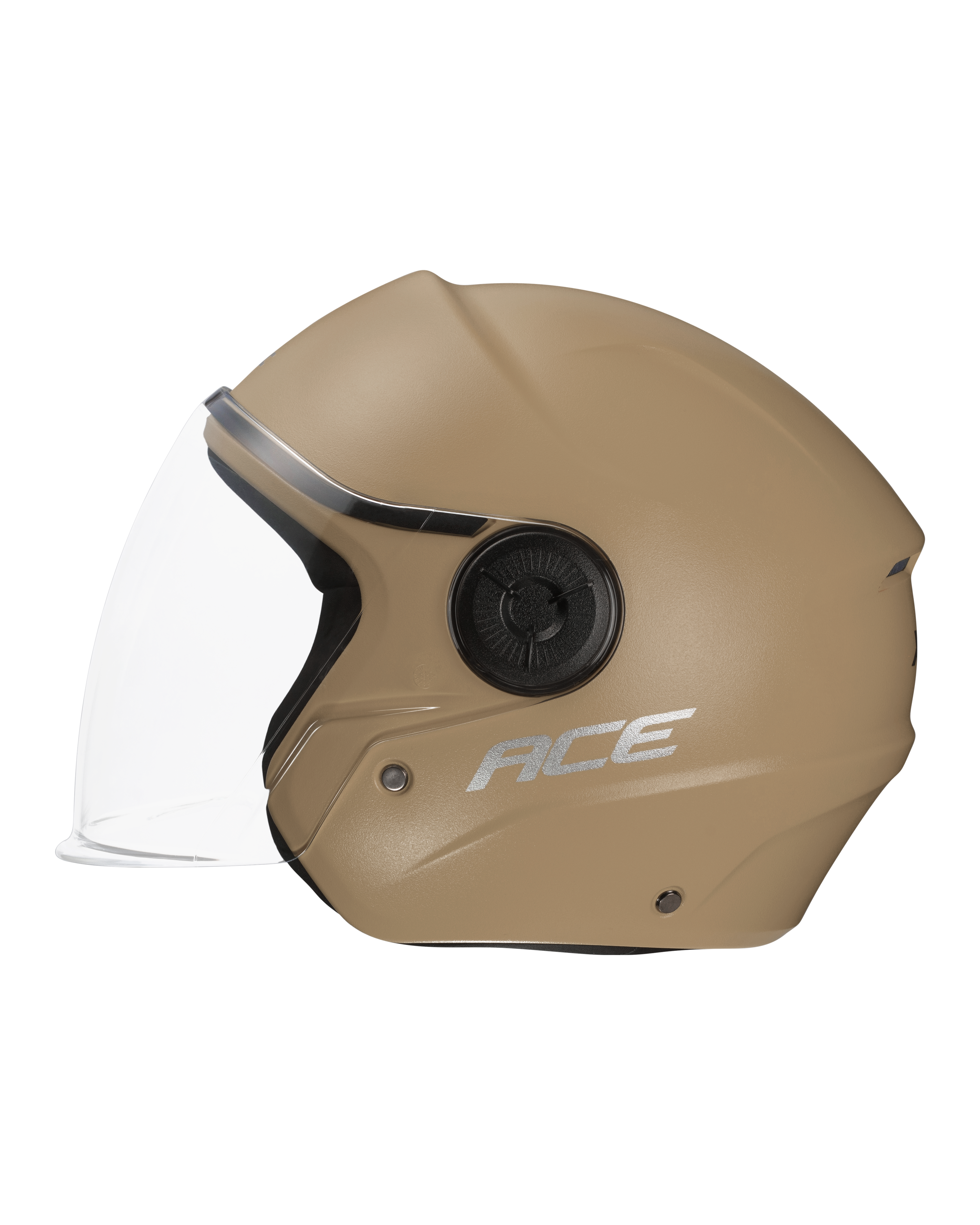 Xtrac Ace Open Face Helmet – ISI Certified Half Face Bike Helmet with ABS Shell, Clear Visor & Comfortable Padding
