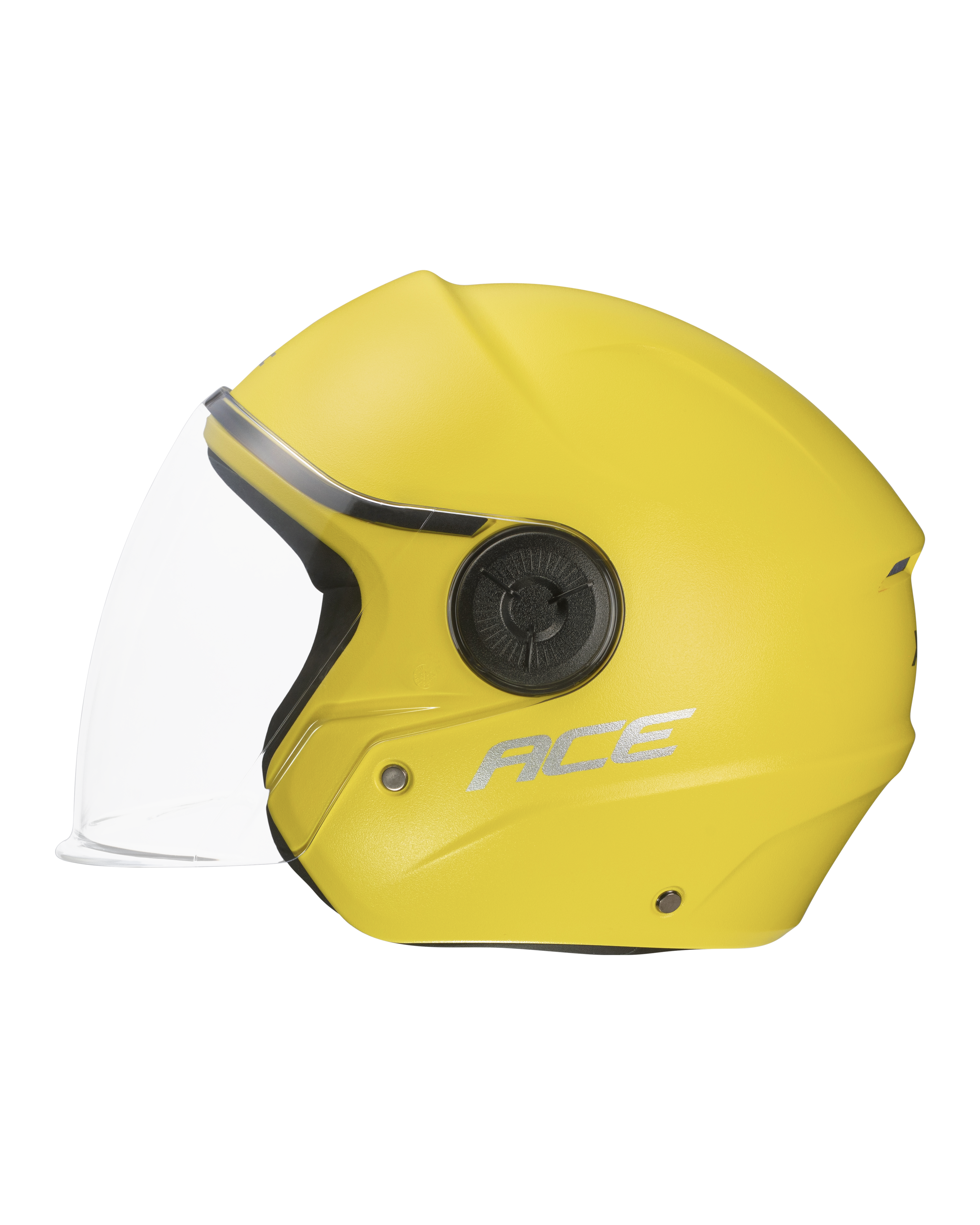 Xtrac Ace Open Face Helmet – ISI Certified Half Face Bike Helmet with ABS Shell, Clear Visor & Comfortable Padding