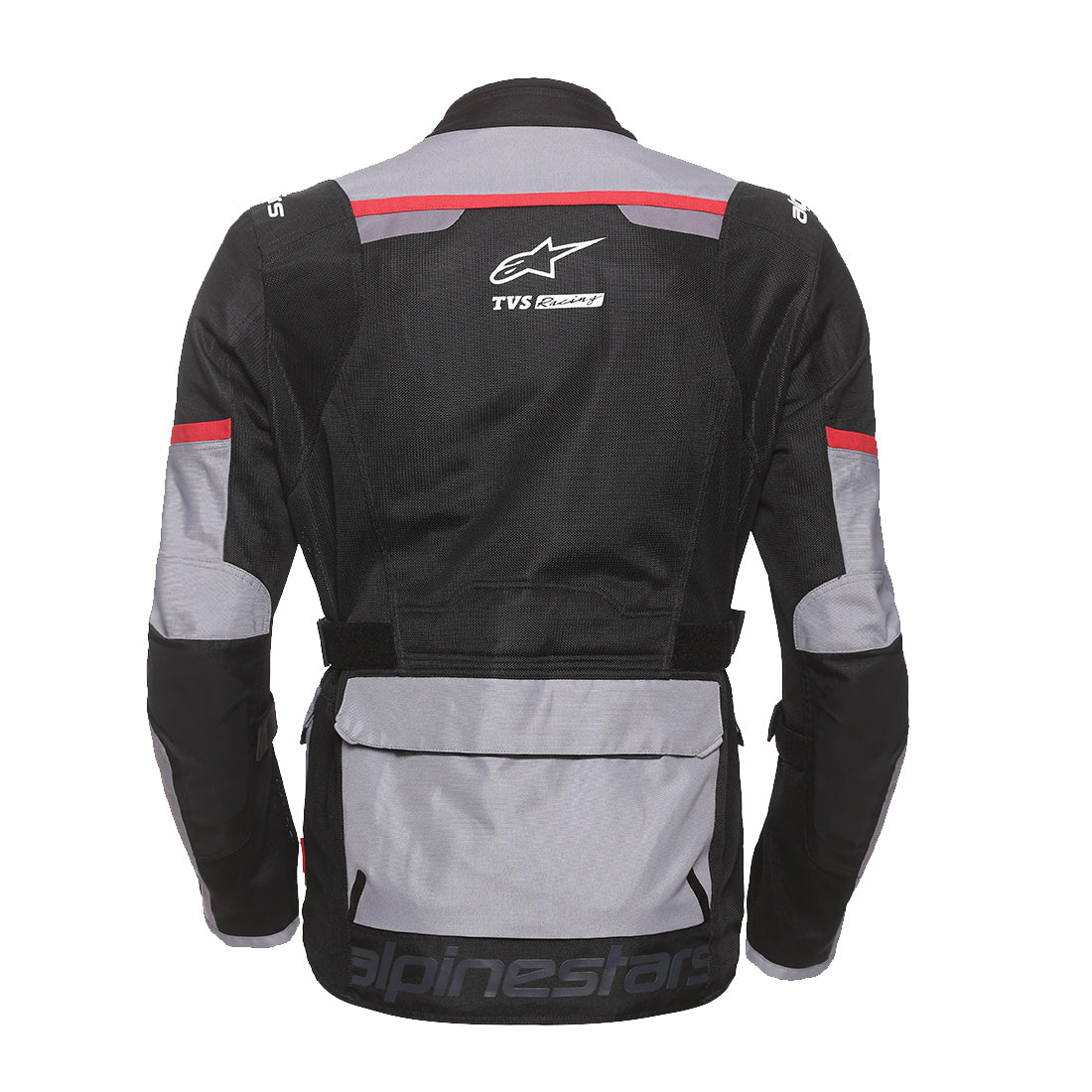 TVS Racing x Alpinestars Touring Riding Jacket with CE Level 2 Nucleon Plasma Armor, 600D Abrasion Resistant Shell, 310 GSM Mesh Ventilation, Reflective Panels, Cargo Pockets Motorcycle Touring Jacket
