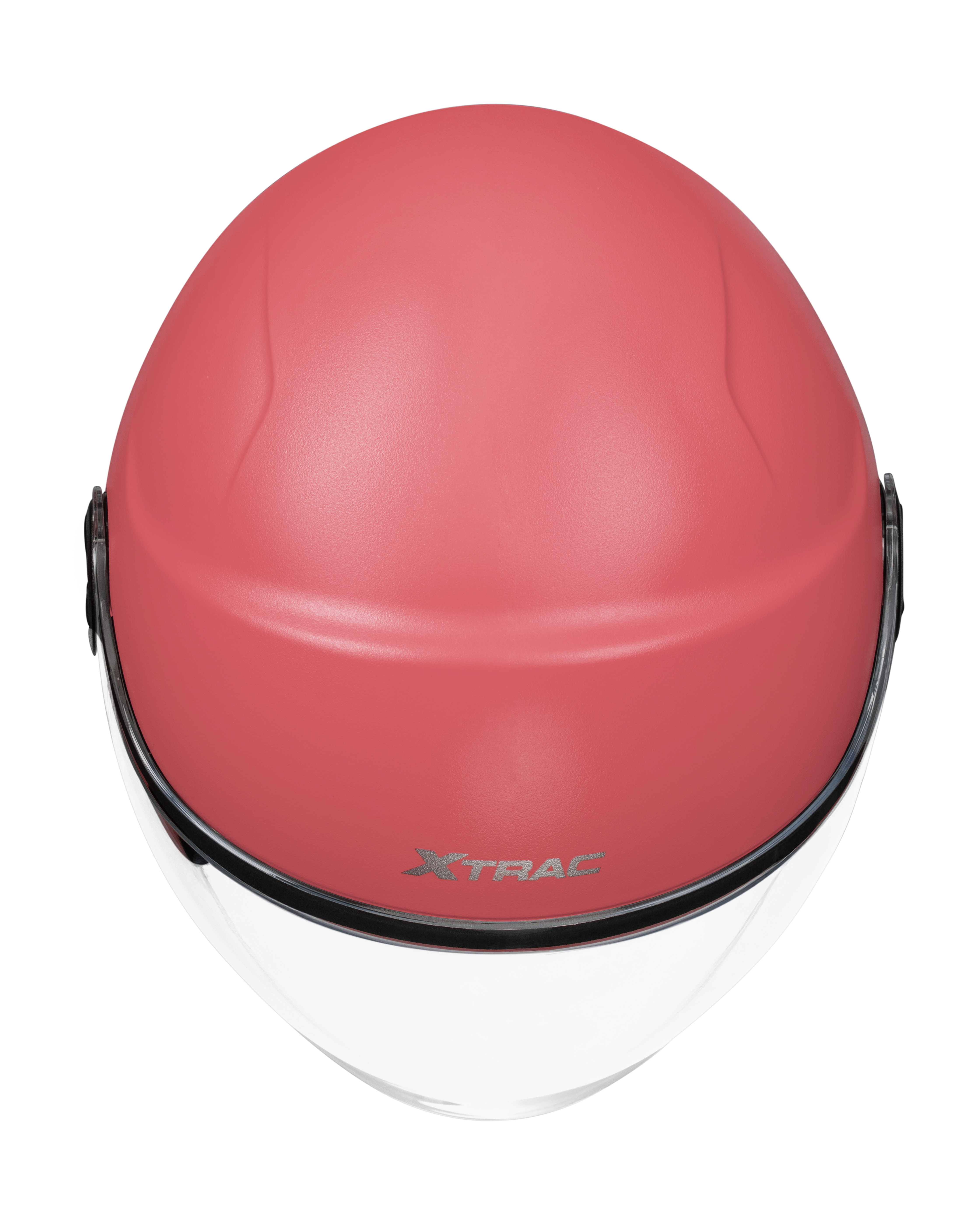 Xtrac Ace Open Face Helmet – ISI Certified Half Face Bike Helmet with ABS Shell, Clear Visor & Comfortable Padding