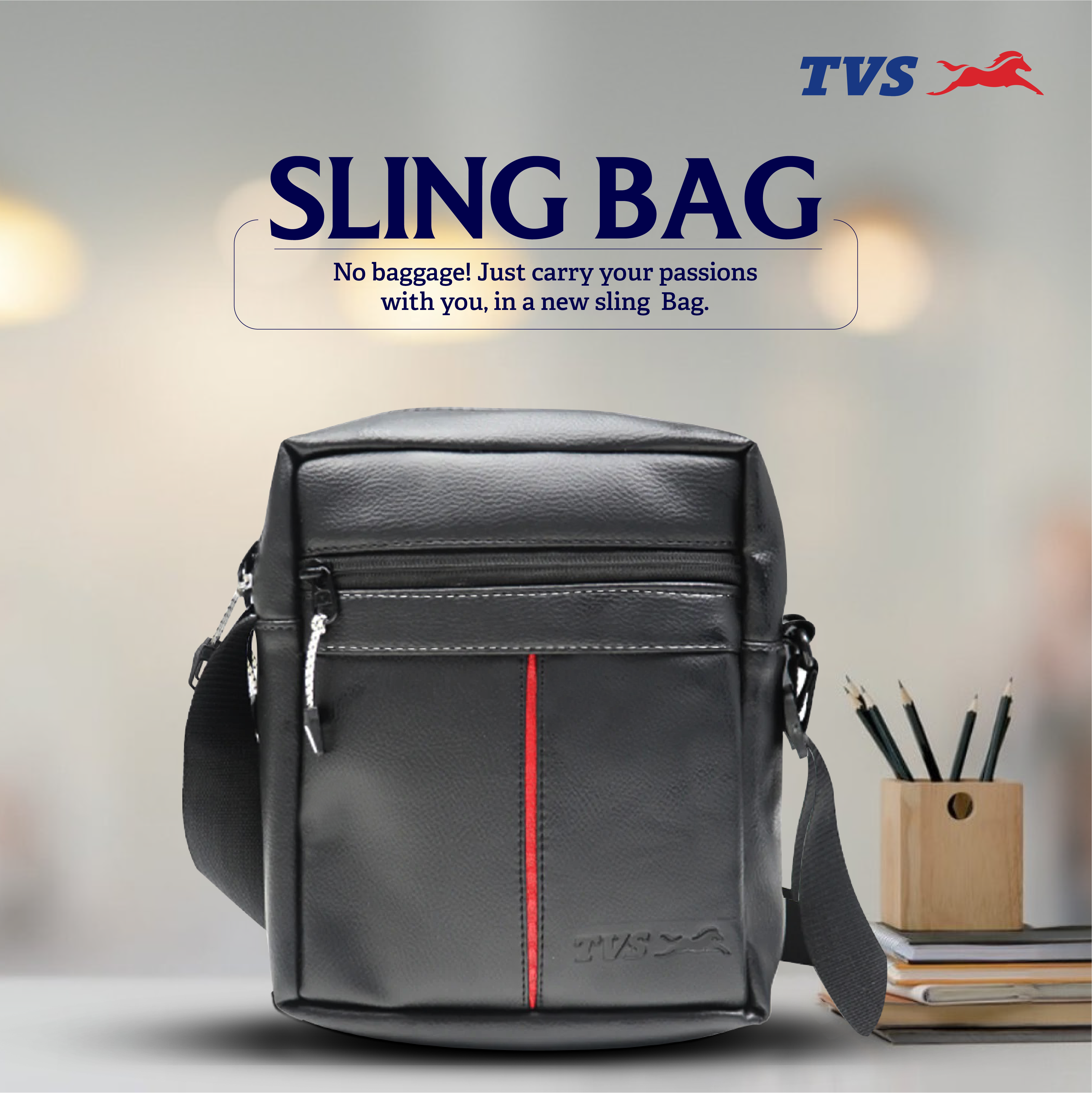 Sling Bag Black Online at Best Prices TVS Motor Company