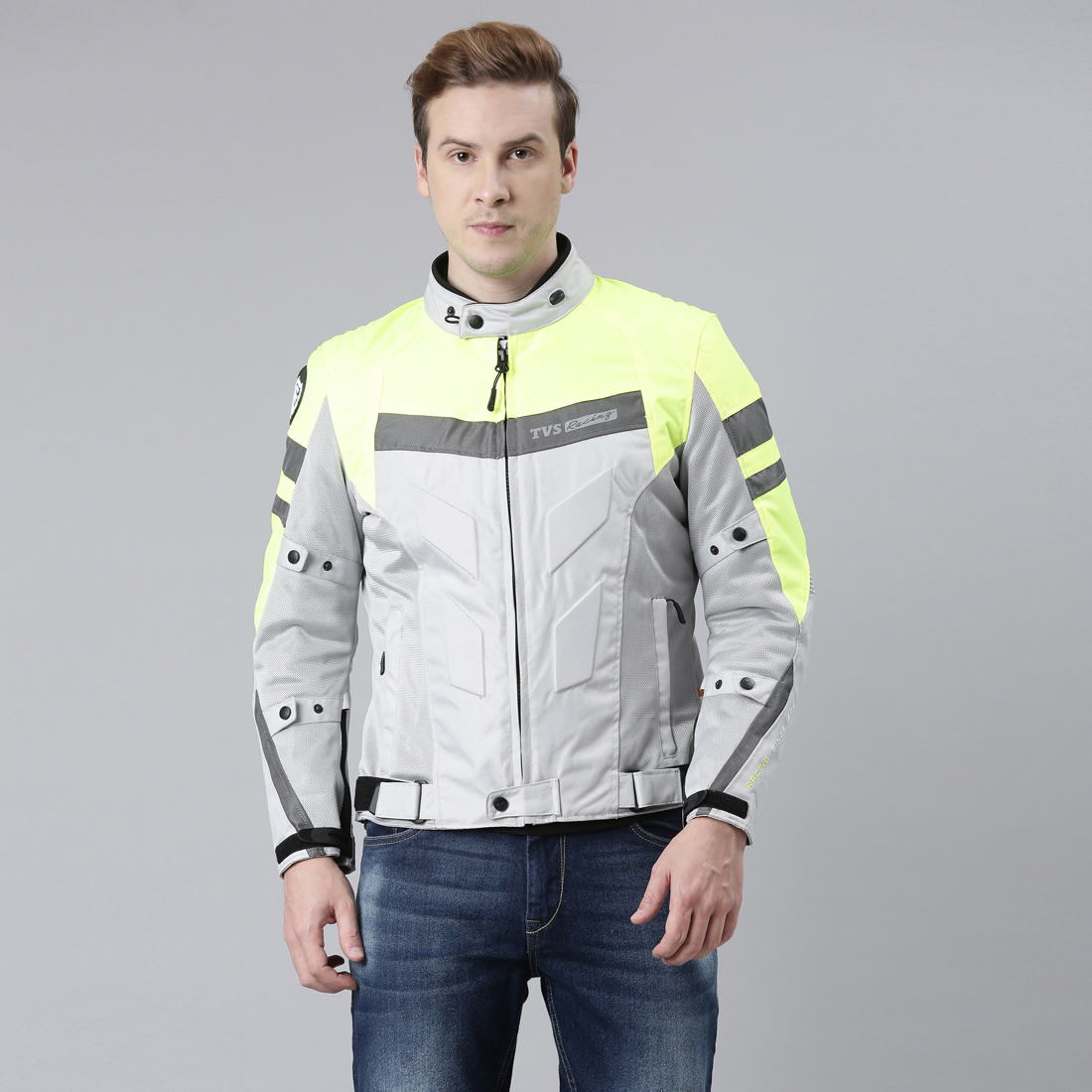 TVS Racing Aegis 3-Layer Riding Jacket for Men- All Weather Adaptability, CE Level 2 Armour Protection