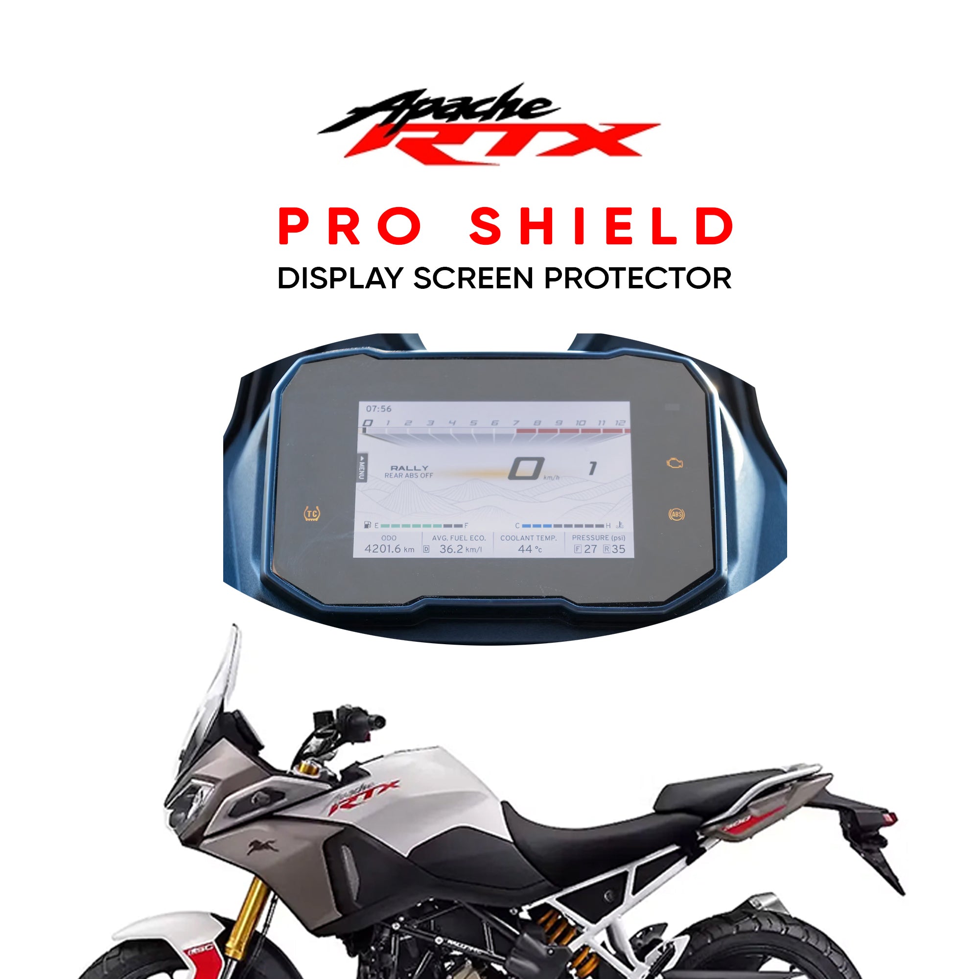 TVS Apache RTX Speedometer Scratch Guard | Protect Your Bike and Preserve Your Style