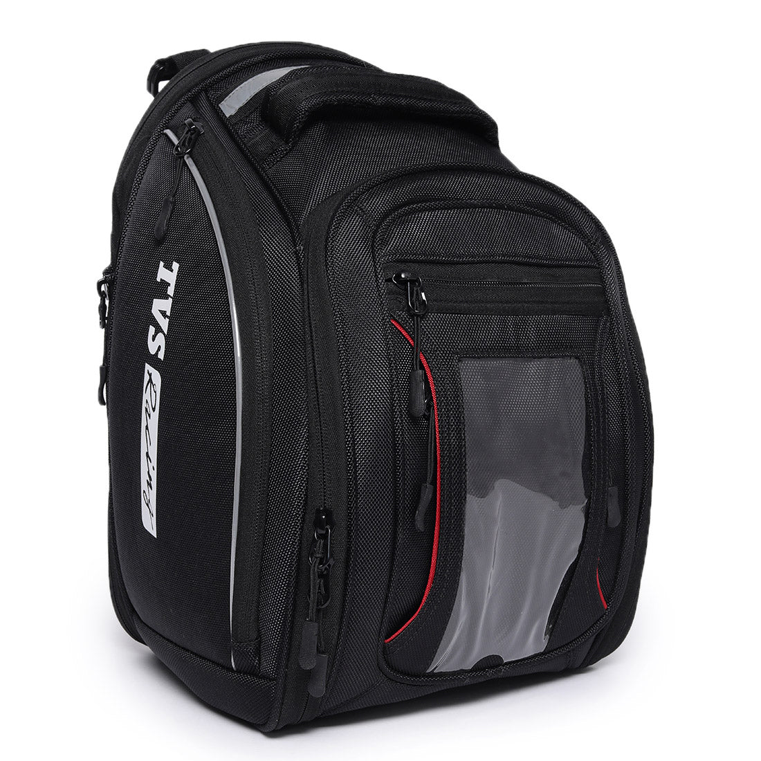  TVS Racing Tank Bag for Bike Riding - Convertible Backpack, Magnetic, Glove Storage with Mobile Pocket - Versatile Tank Bag for Bike - Durable, Spacious, Semi-Rigid Design