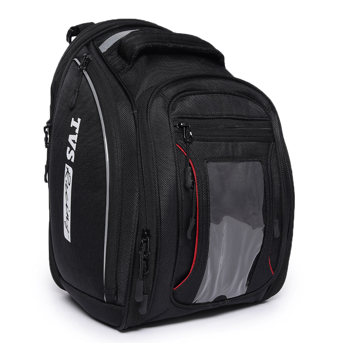 TVS Racing Tank Bag for Bike Riding - Convertible Backpack, Magnetic, Glove Storage with Mobile Pocket - Versatile Tank Bag for Bike - Durable, Spacious, Semi-Rigid Design