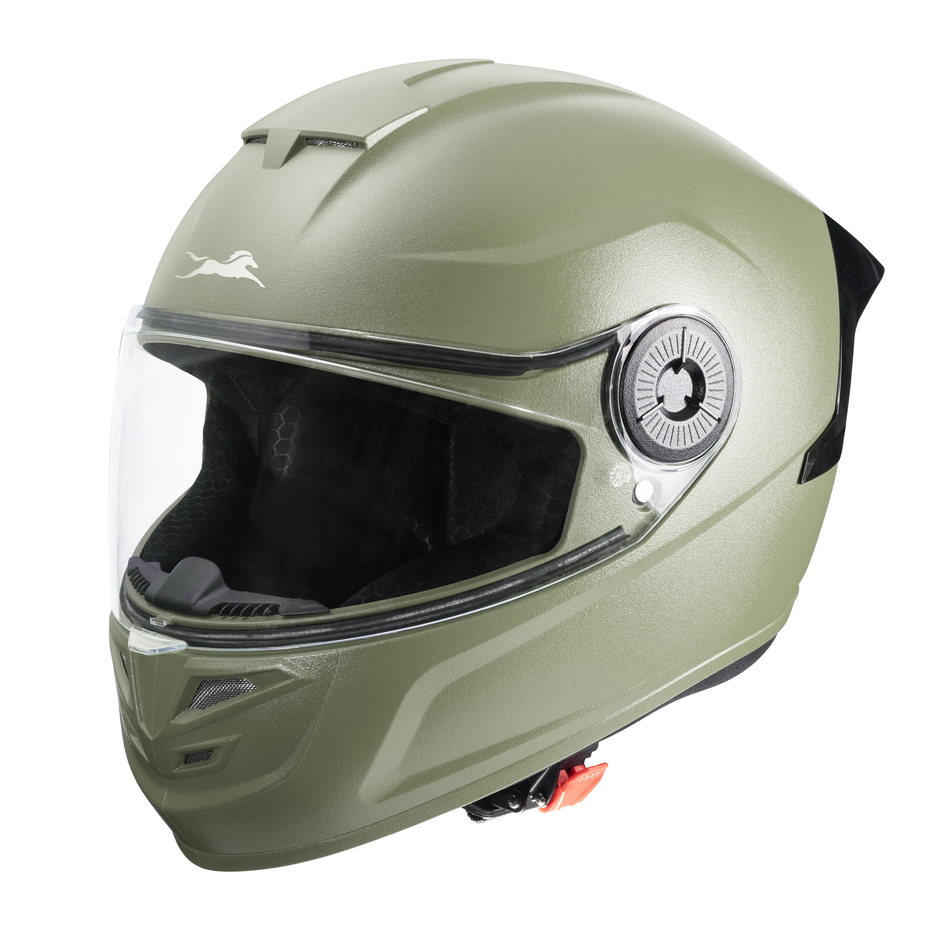 TVS Arc Full Face Matte Finish Helmet for Men & Women, ISI Certified and Lightweight ABS Shell with Clear Scratch-Resistant Visor