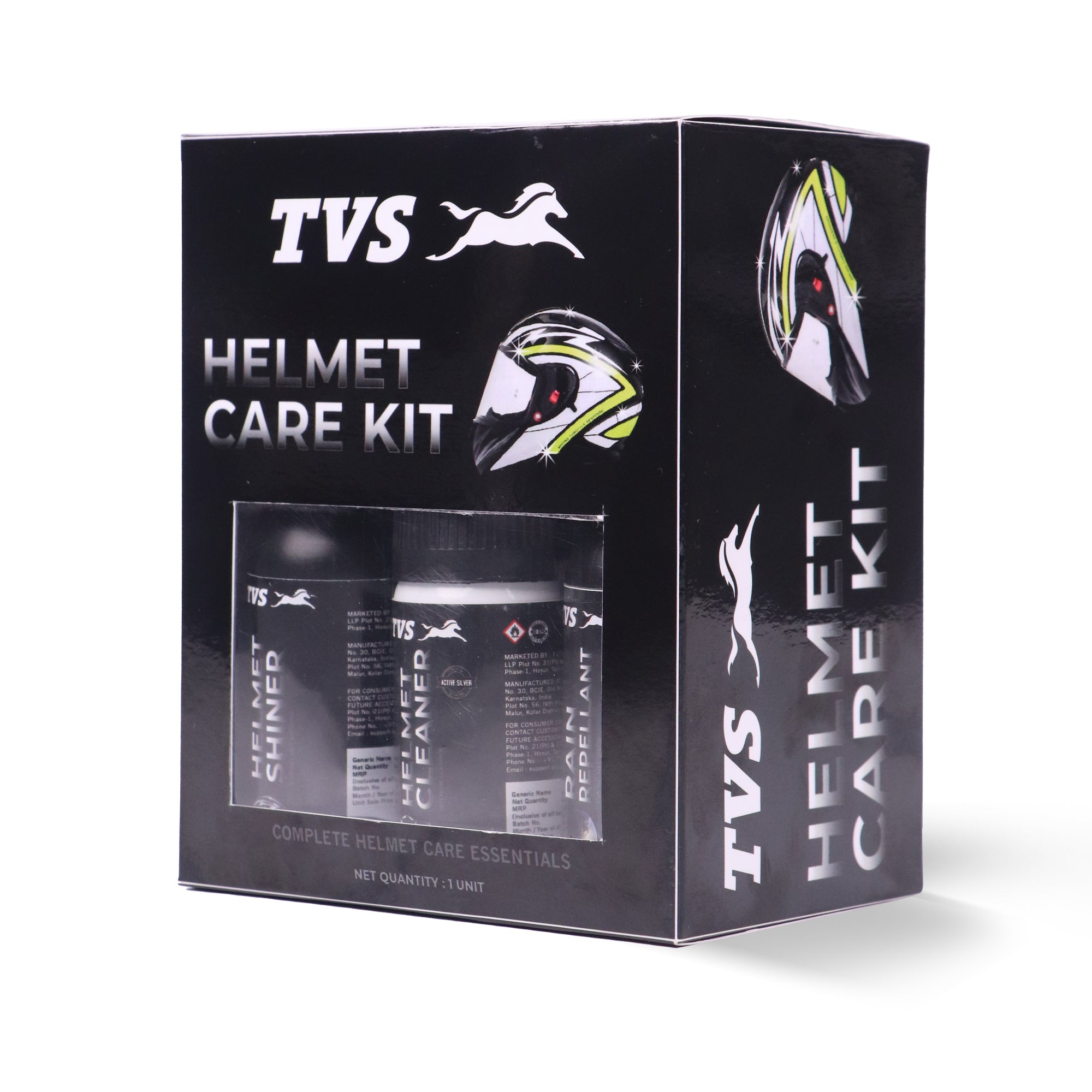 TVS Helmet Care Kit - Ultimate Cleaning Solution for Your Helmet