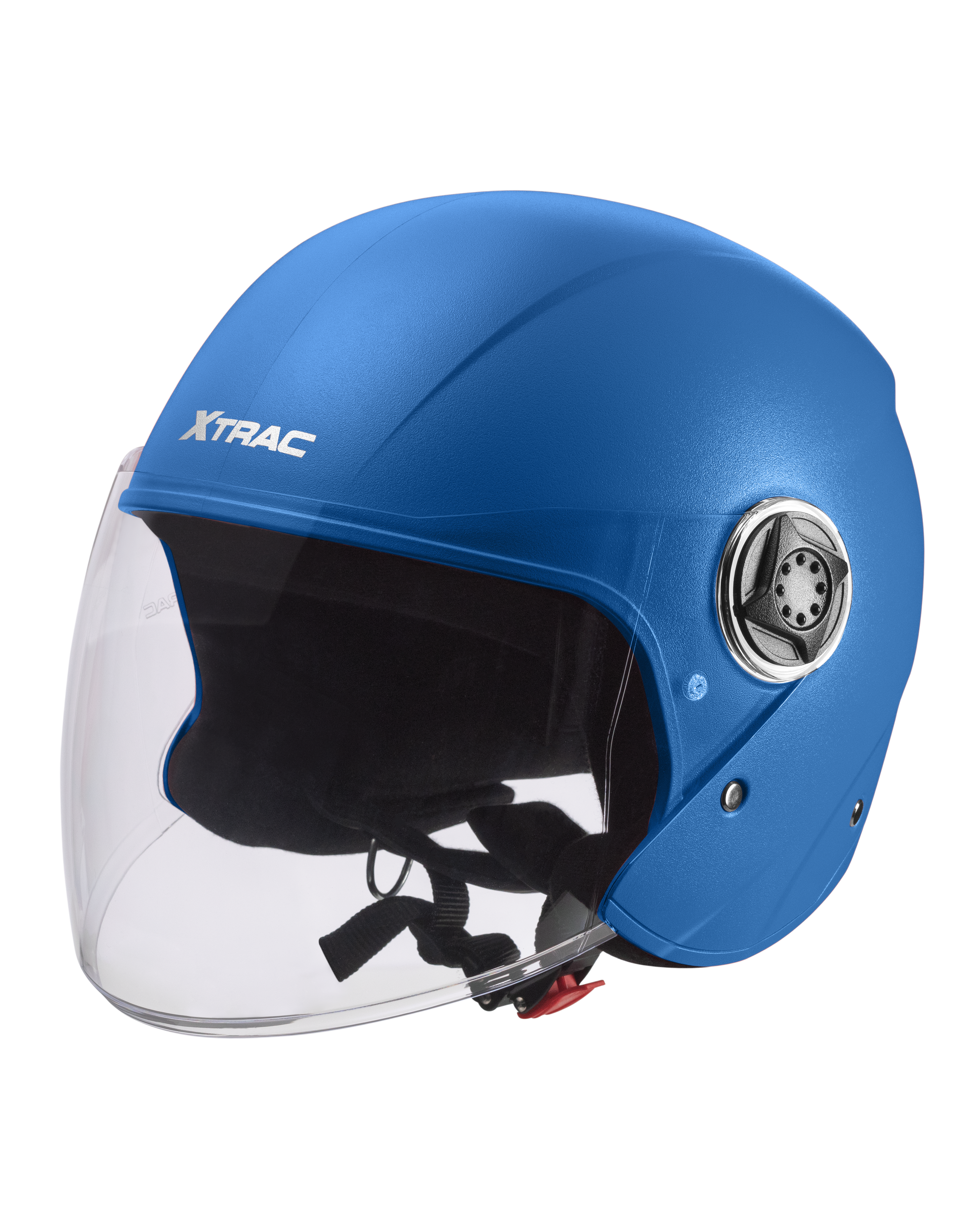 Xtrac Fit ISI Certified Half Face Bike Helmet with Clear Visor | Lightweight Open Face Helmet for Men & Women