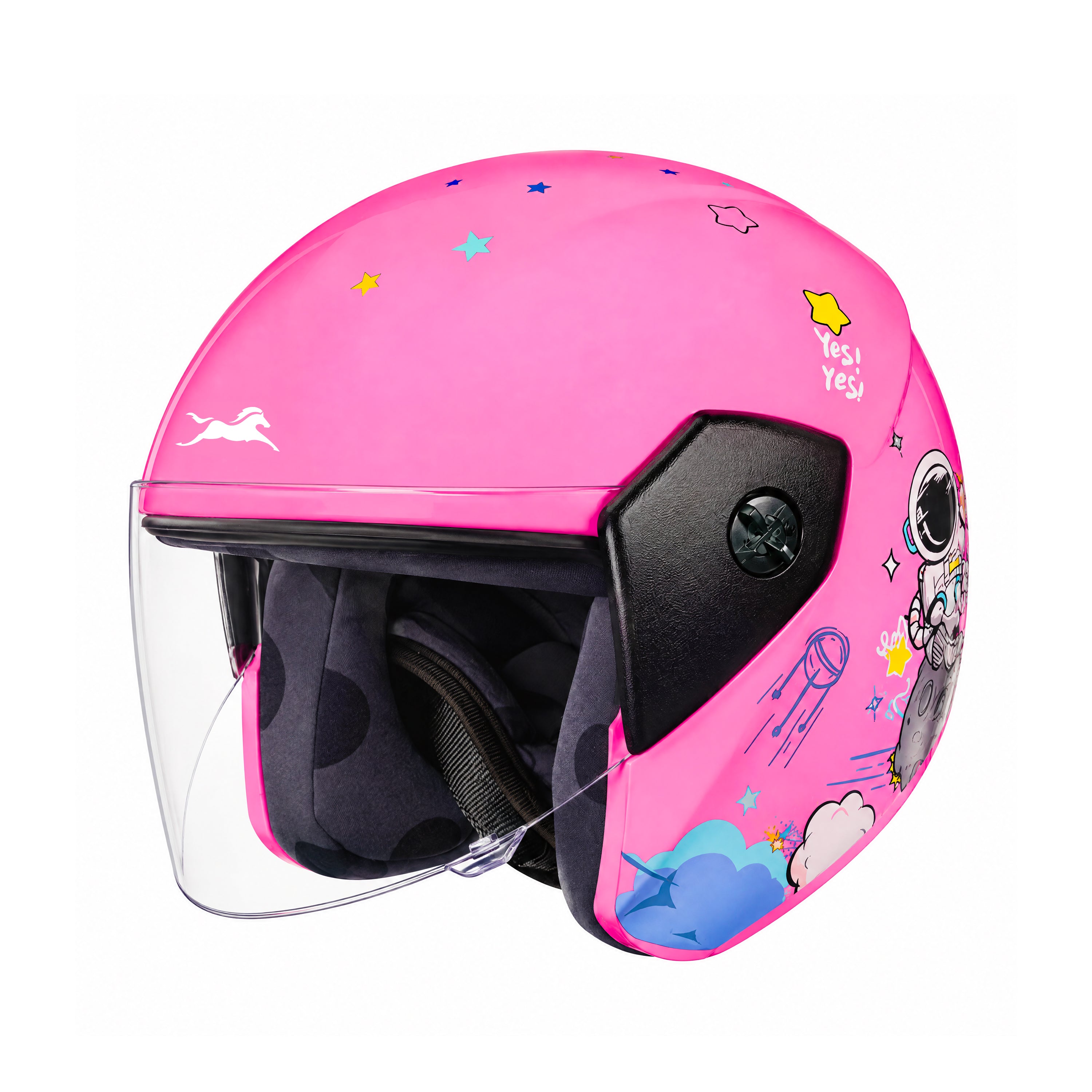 TVS Astro Kids Open Face Helmet – Lightweight, ISI Certified, Comfortable & Durable Helmet for Kids