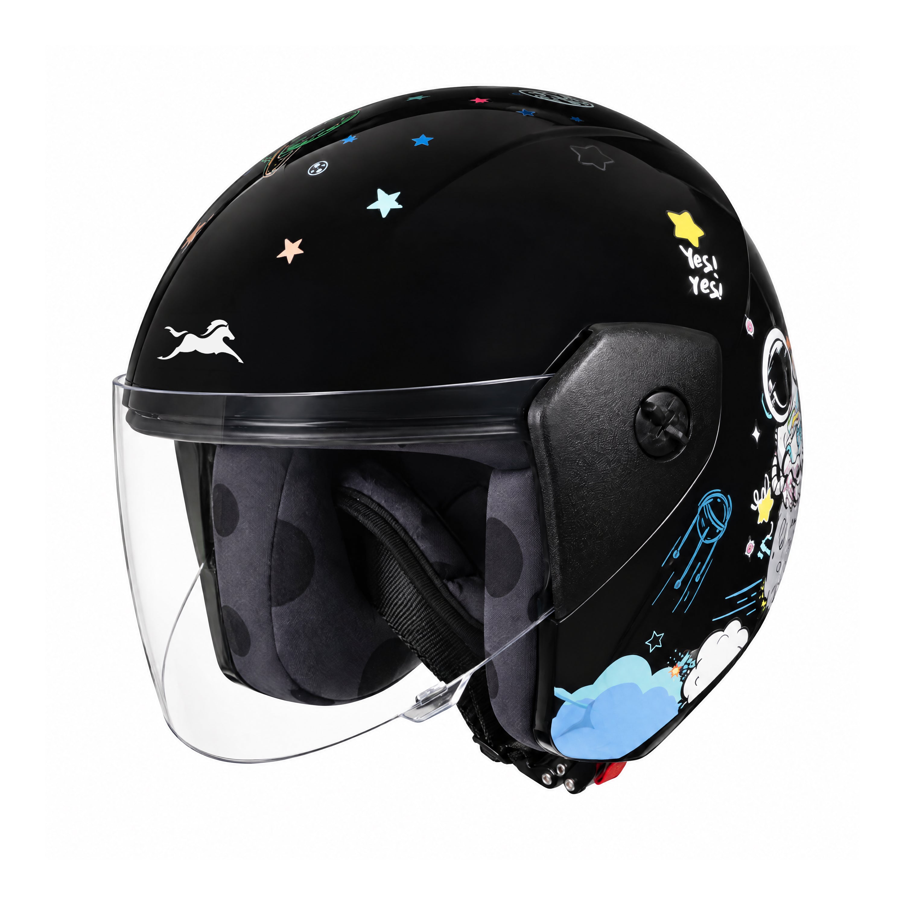 TVS Astro Kids Open Face Helmet – Lightweight, ISI Certified, Comfortable & Durable Helmet for Kids