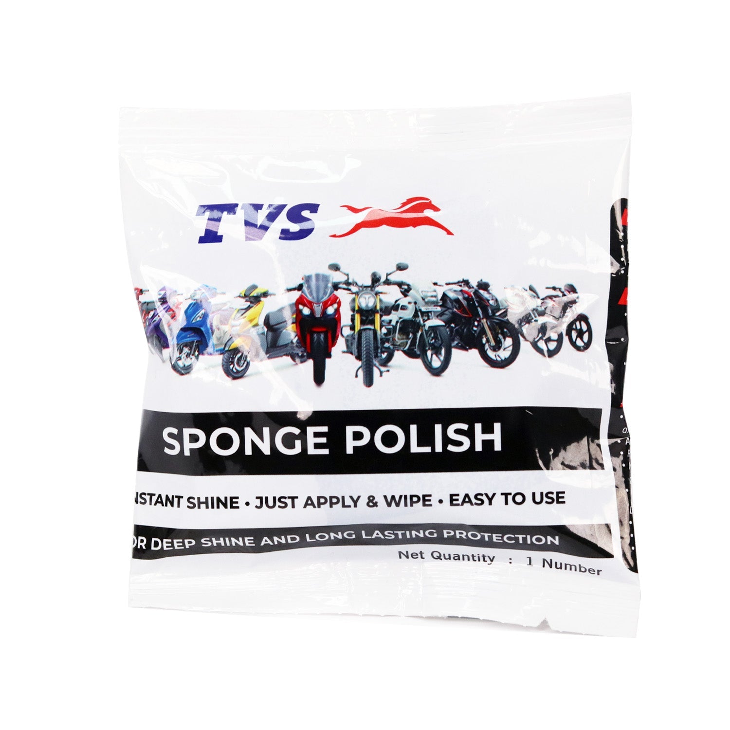 TVS Sponge Polish - 3 in 1 Polish for Vinyl, Paint & Rubber and TVS Arm sleeve Eco Free Size