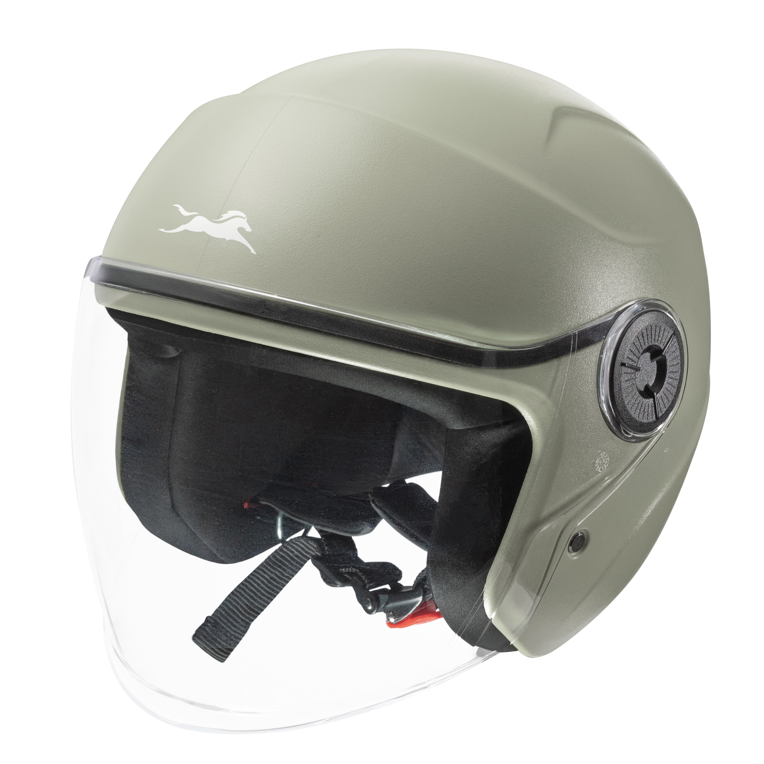 TVS Ace ISI Certified Open Face Matte Finish Helmet with Full Coverage Visor for Men and Women | Available in Eight Colors