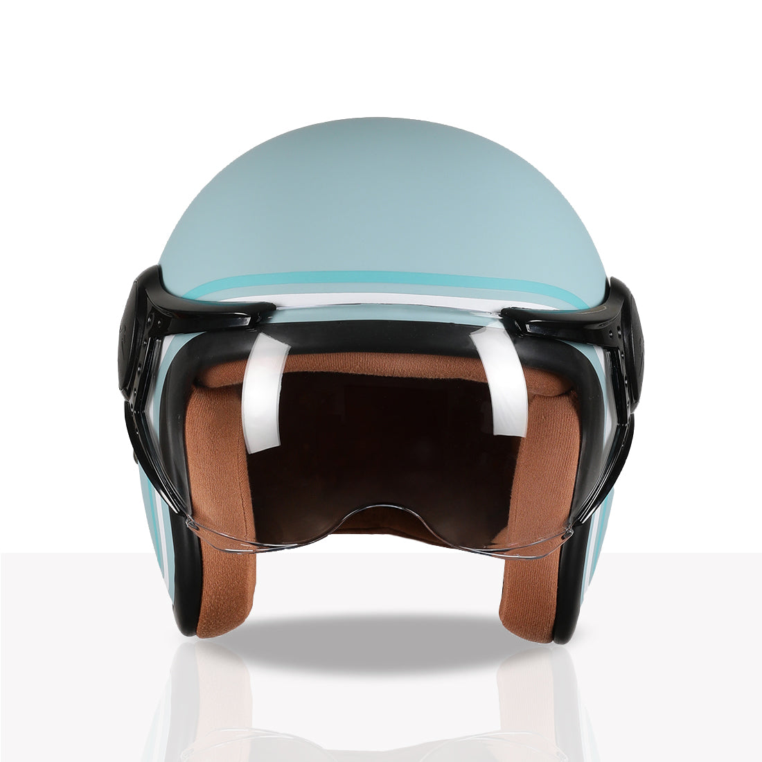 TVS MissFit Helmet for Women | Lightweight Ladies Helmet for Scooter | Stylish Girls Helmet with Extreme Comfort Fit | Women Helmet with Clear Visor | DOT & ISI Certified Helmet for Woman