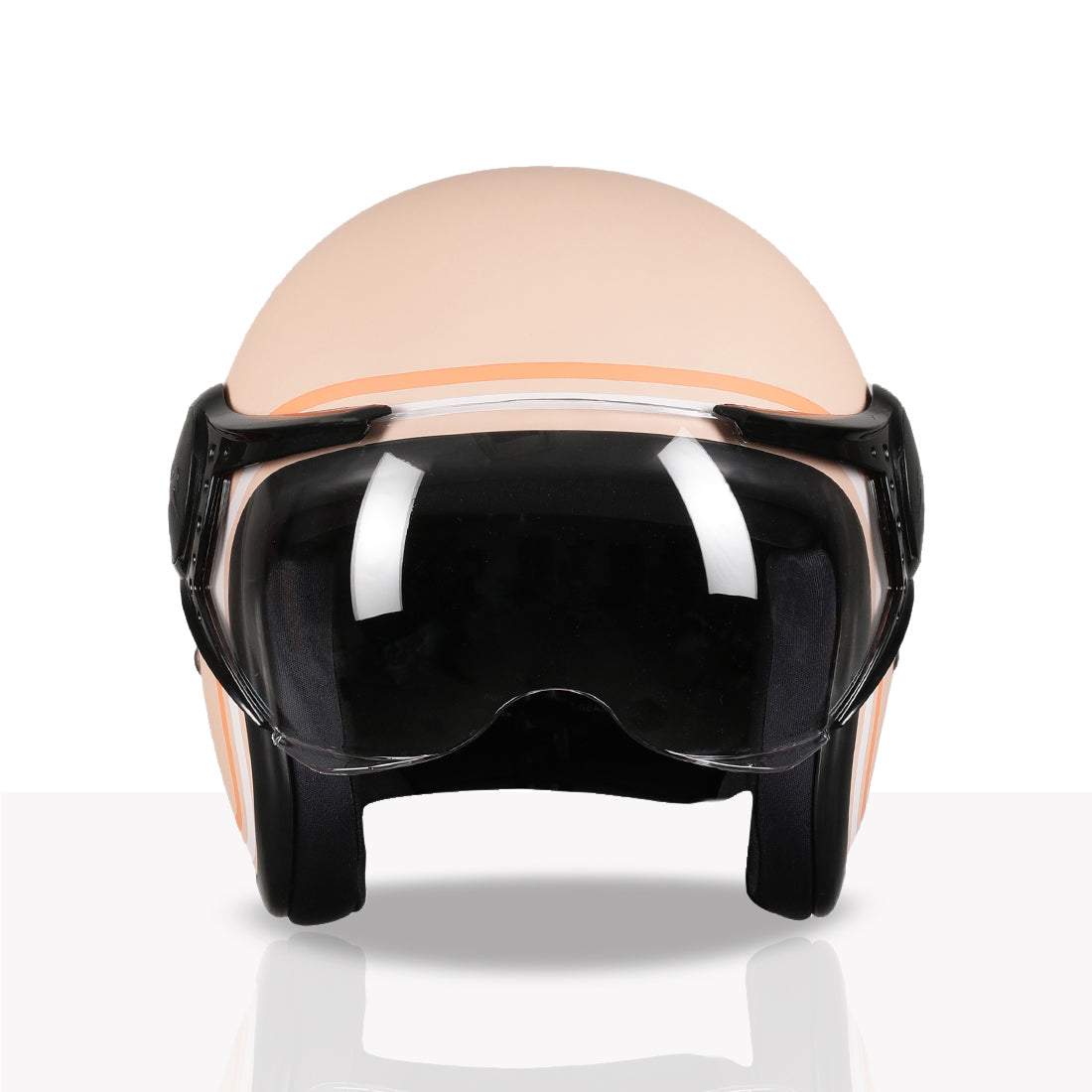 TVS MissFit Helmet for Women | Lightweight Ladies Helmet for Scooter | Stylish Girls Helmet with Extreme Comfort Fit | Women Helmet with Clear Visor | DOT & ISI Certified Helmet for Woman