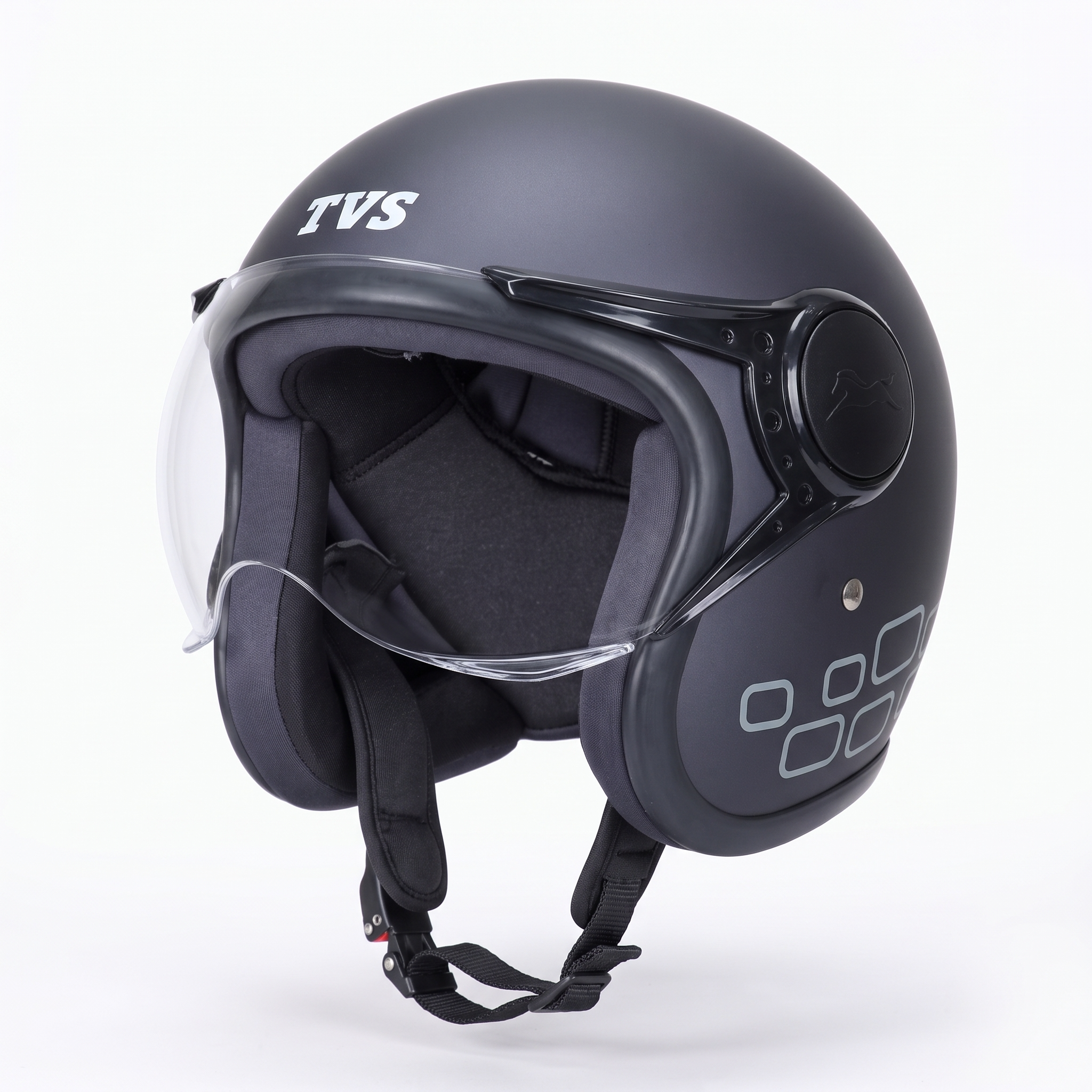 TVS Orbiter Open Face ISI Certified Helmet | Comfortable Inner Padding & Secure Fit for Everyday Riding