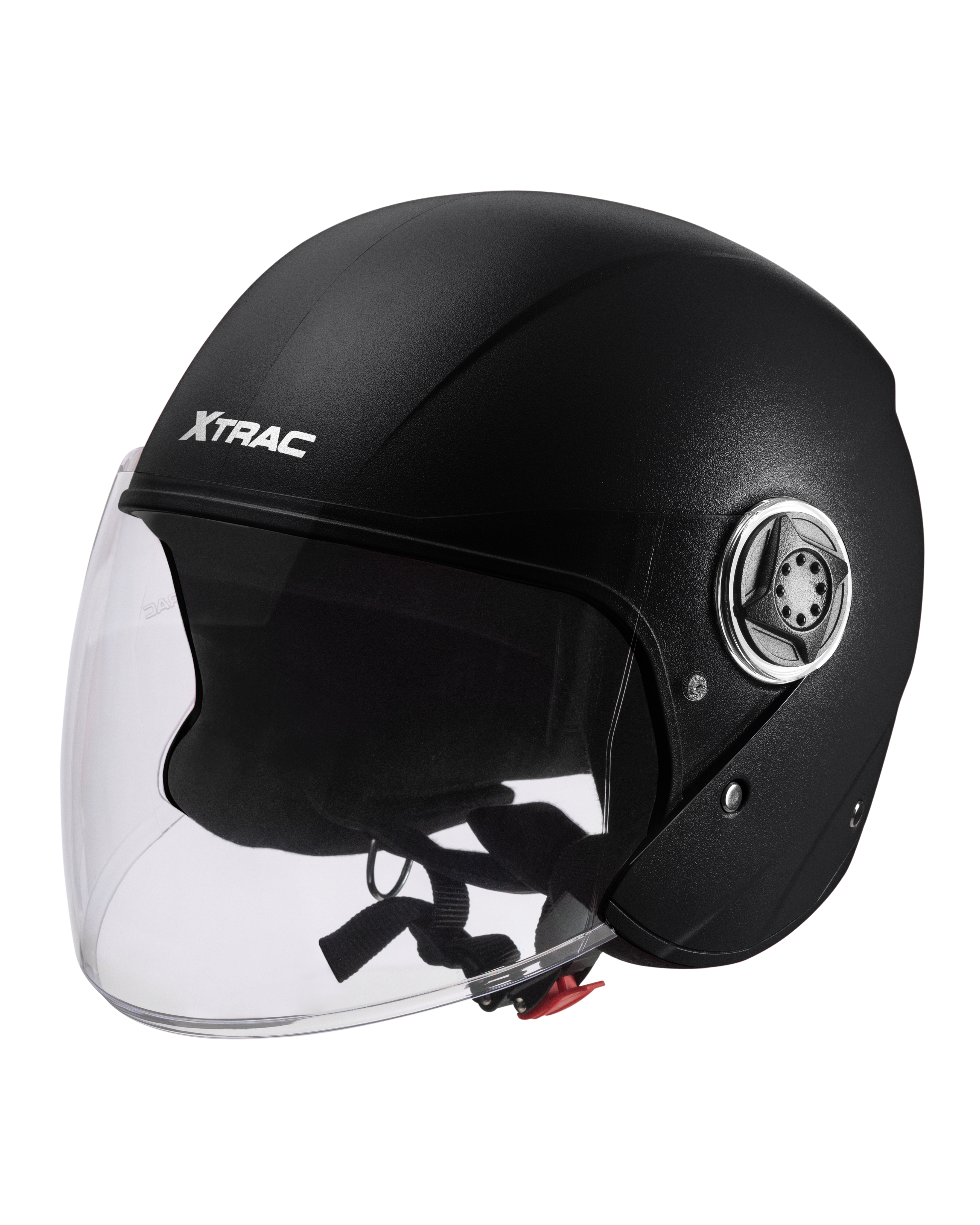 Xtrac Fit ISI Certified Half Face Bike Helmet with Clear Visor | Lightweight Open Face Helmet for Men & Women