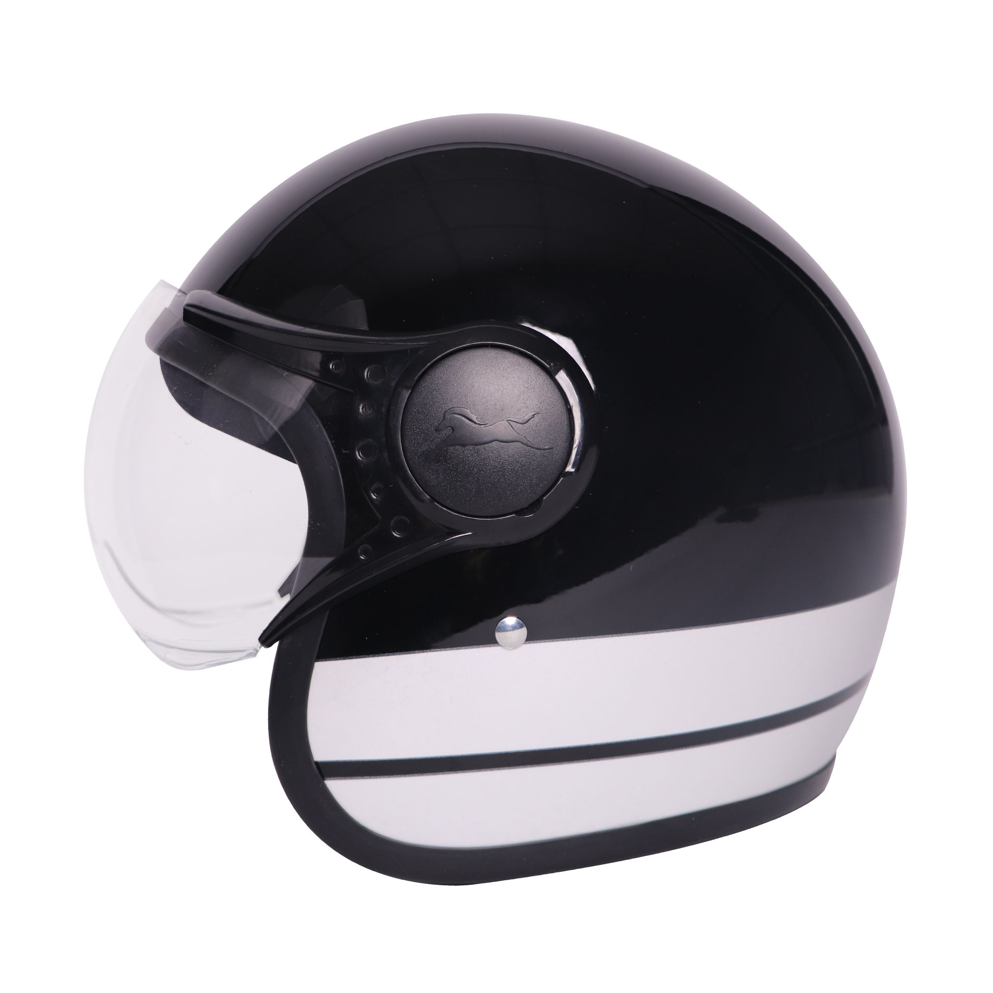 TVS J110 Half Face Helmet, Lunar White Gloss