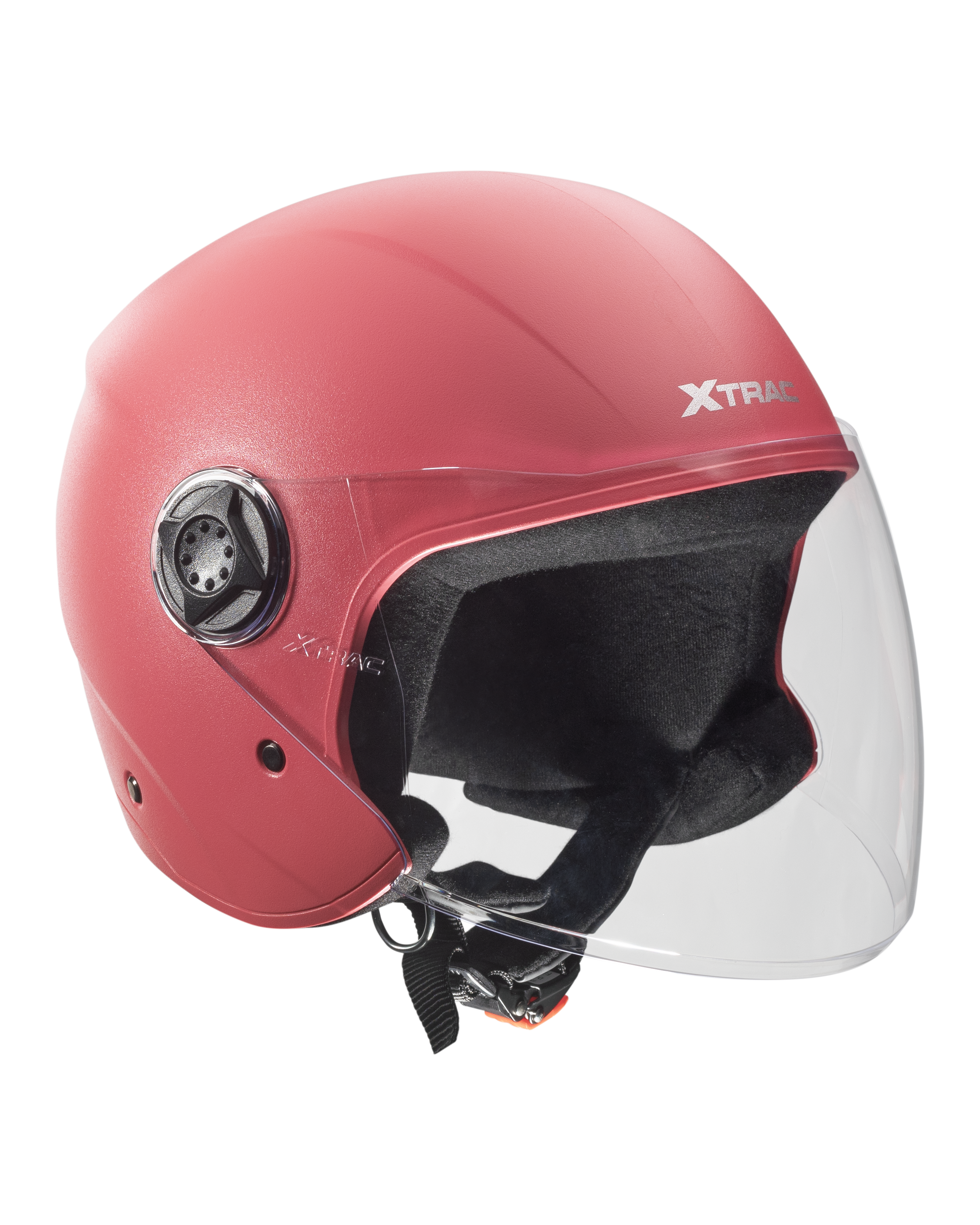 Xtrac Fit ISI Certified Half Face Bike Helmet with Clear Visor | Lightweight Open Face Helmet for Men & Women