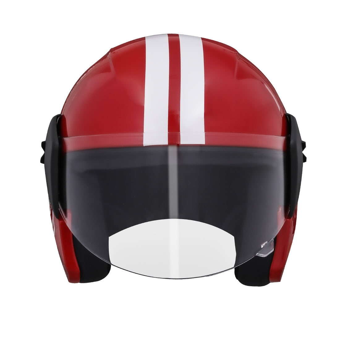 TVS Racing Kids Half Face Helmet, Color: Red - ISI Certified