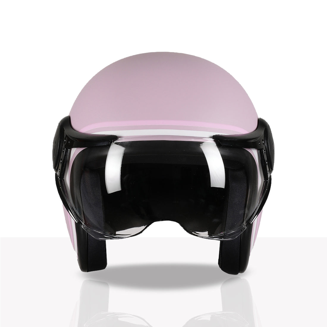 TVS MissFit Helmet for Women | Lightweight Ladies Helmet for Scooter | Stylish Girls Helmet with Extreme Comfort Fit | Women Helmet with Clear Visor | DOT & ISI Certified Helmet for Woman