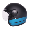 TVS Screen Protector for Jupiter 110  and TVS J110 Half Face Helmet, Dawn Blue Matte