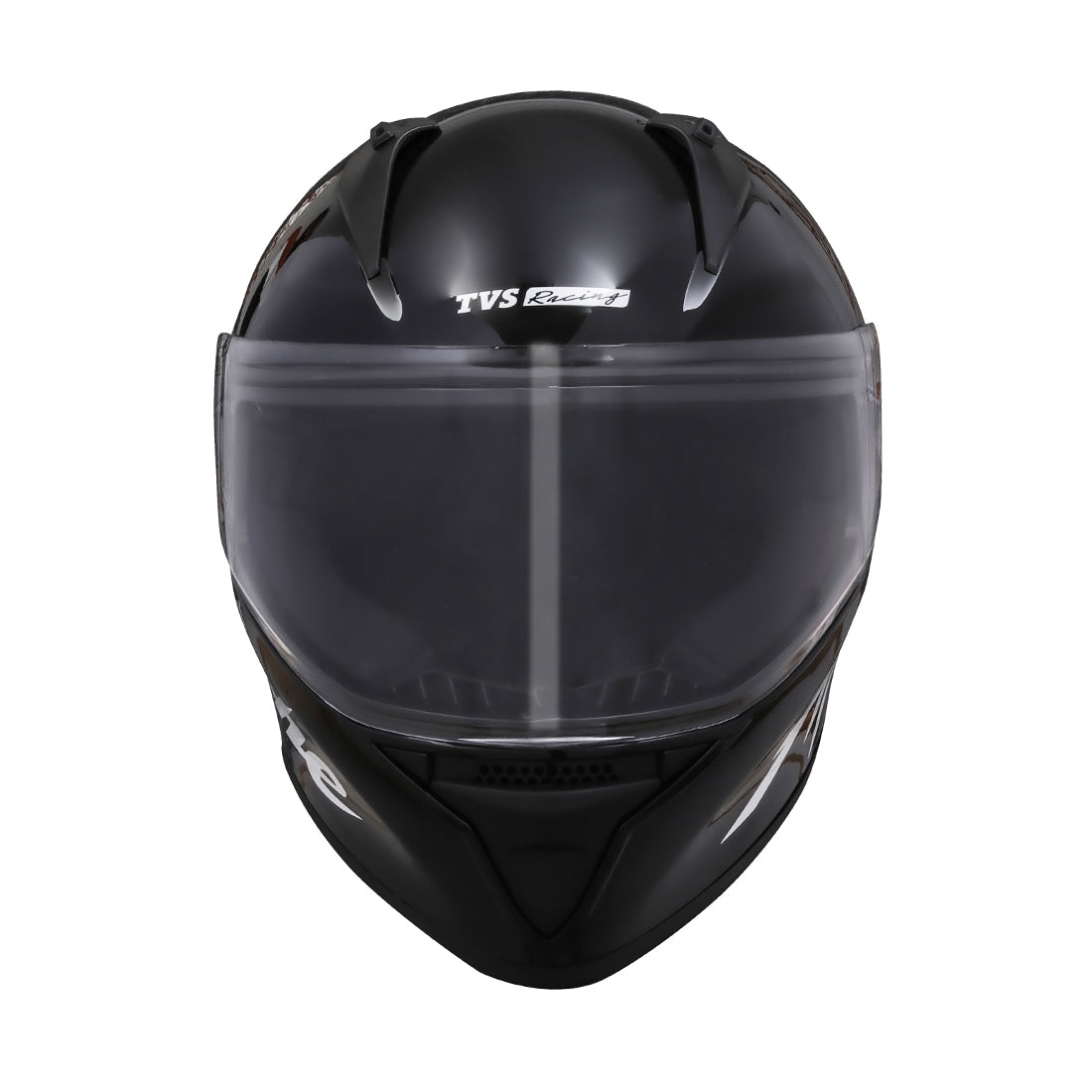 TVS Apache Full Face Helmet - Color: Black, Yellow Strip