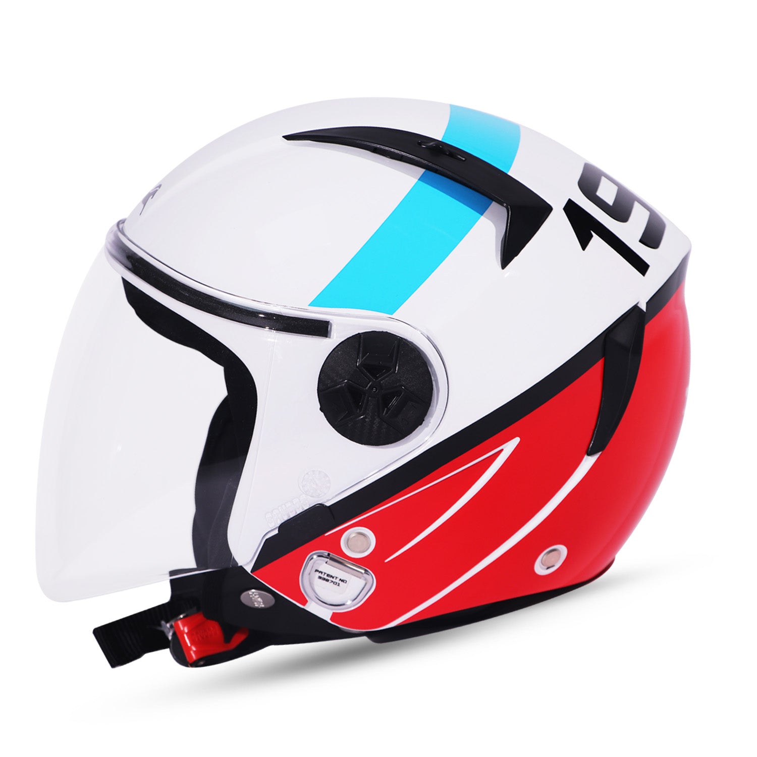 TVS Half Face Premium Helmet 1911 for Boys and Girls - ISI Certified