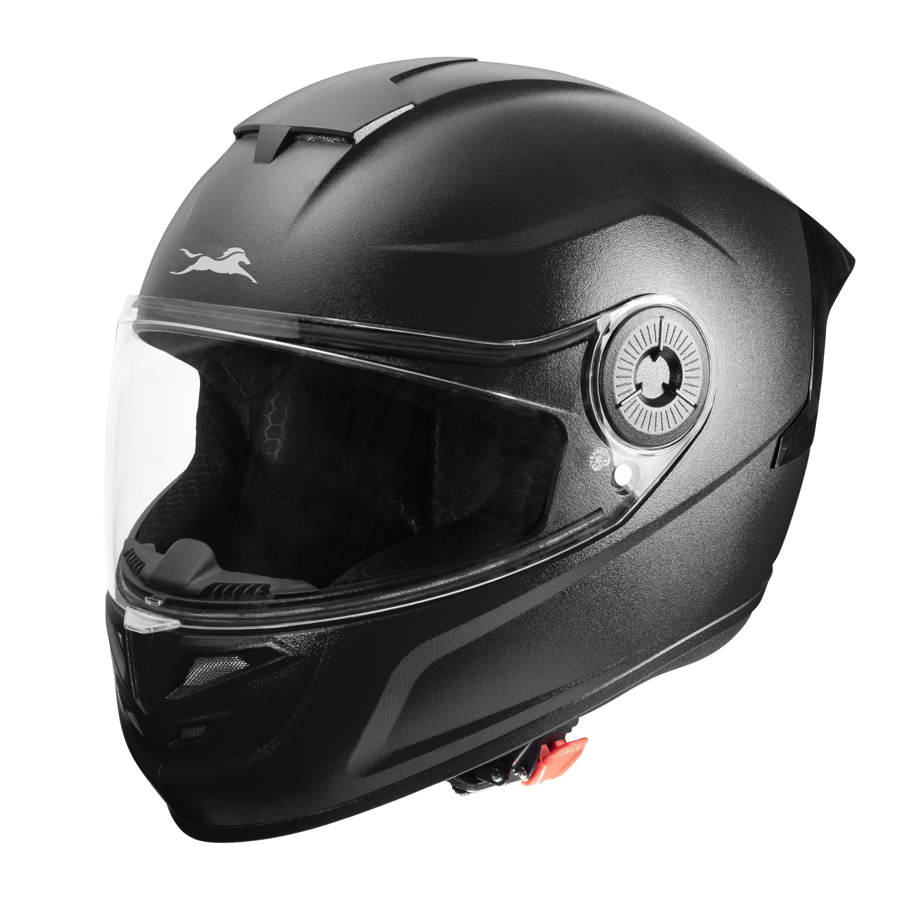 TVS Arc Full Face Matte Finish Helmet for Men & Women, ISI Certified and Lightweight ABS Shell with Clear Scratch-Resistant Visor