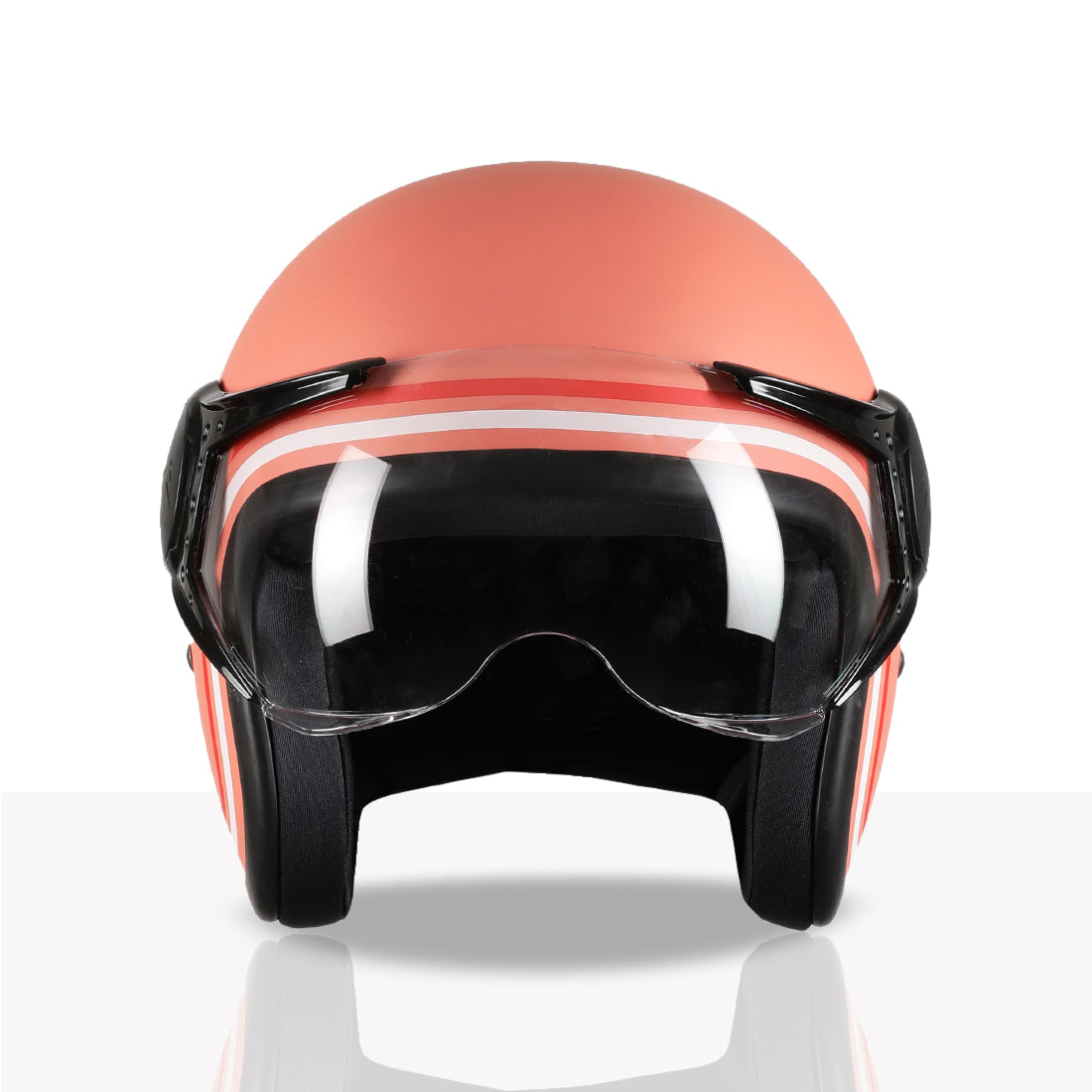 TVS MissFit Helmet for Women | Lightweight Ladies Helmet for Scooter | Stylish Girls Helmet with Extreme Comfort Fit | Women Helmet with Clear Visor | DOT & ISI Certified Helmet for Woman