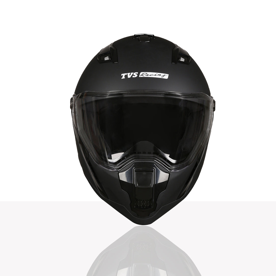 TVS Racing Anti Matter Full Face Helmet for Bike & Motorcycle Riders-DOT & ISI Certified-Lightweight ABS Shell, UV Resistant-Ventilated Comfort Liner, Quick-Release Visor & Chin Strap