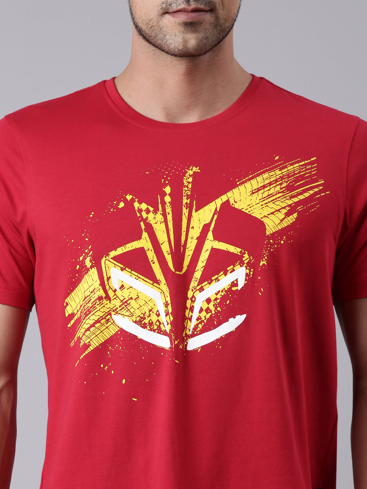 TVS Racing Red Cyborg Crew neck T Shirt