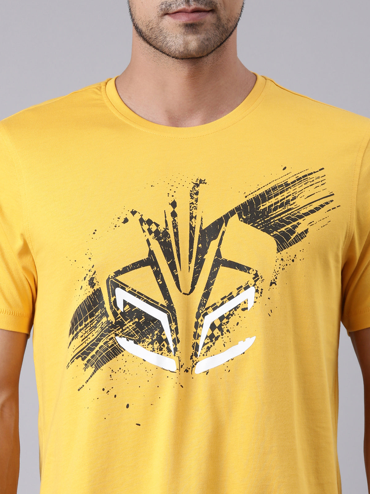  TVS Racing Fury Yellow Cyborg Crew neck T Shirt