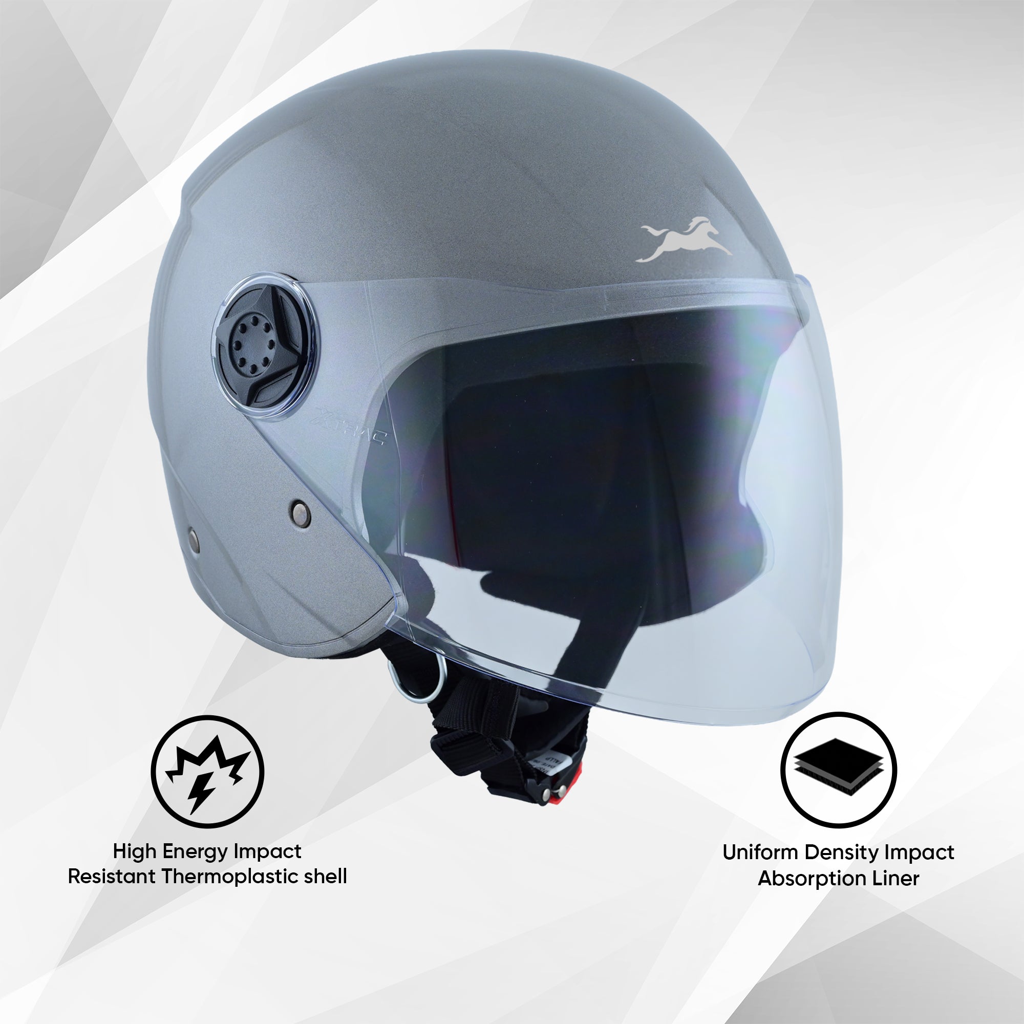 TVS iQube Open Face Helmet | ISI Certified, Lightweight & Comfortable Design
