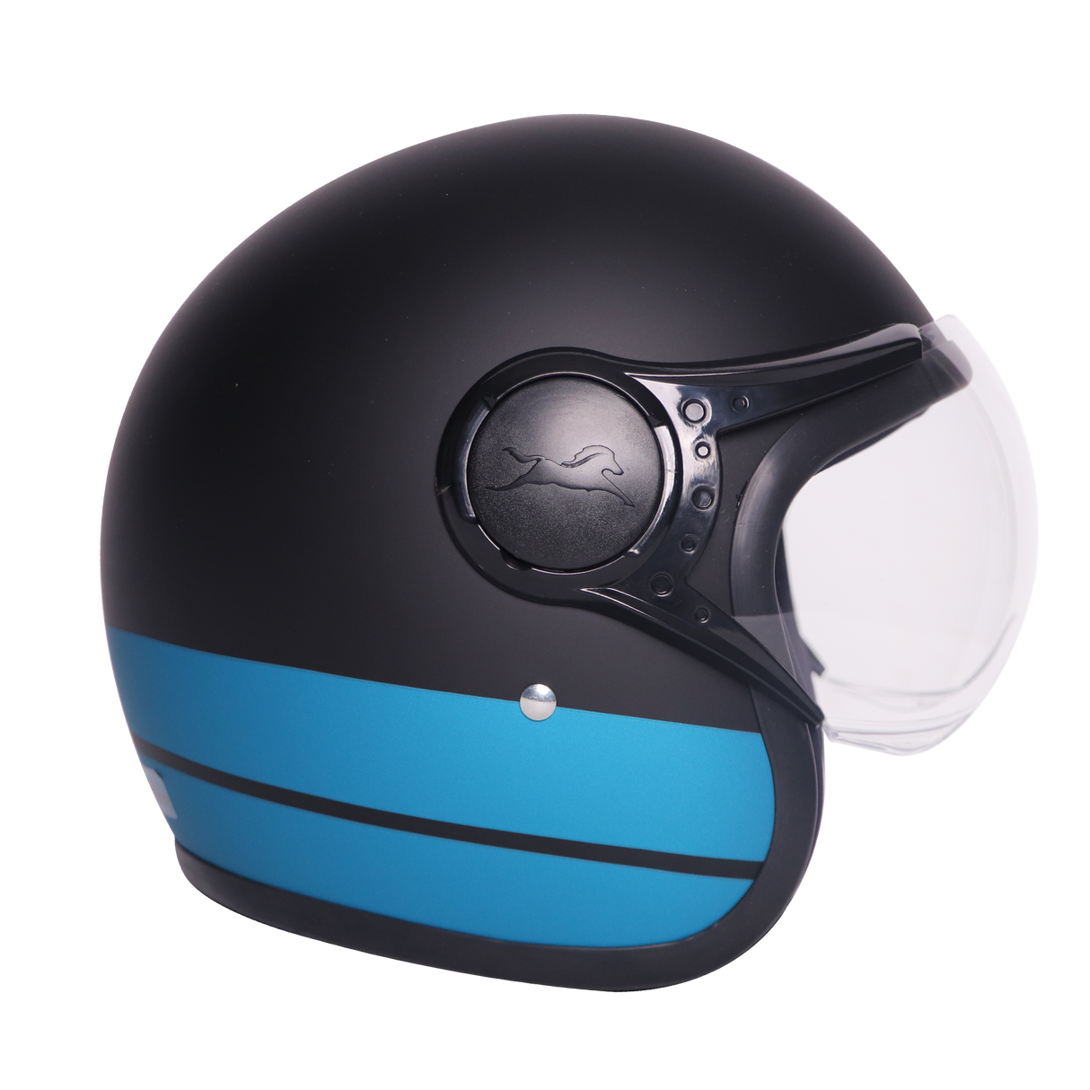 TVS J110 Half Face Helmet, Dawn Blue Matte 