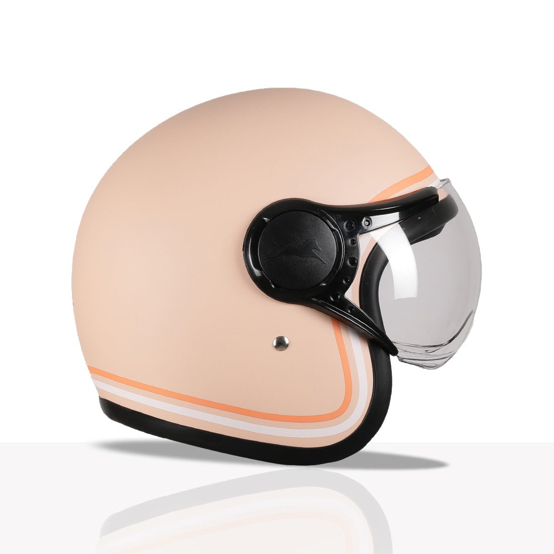 TVS MissFit Helmet for Women | Lightweight Ladies Helmet for Scooter | Stylish Girls Helmet with Extreme Comfort Fit | Women Helmet with Clear Visor | DOT & ISI Certified Helmet for Woman