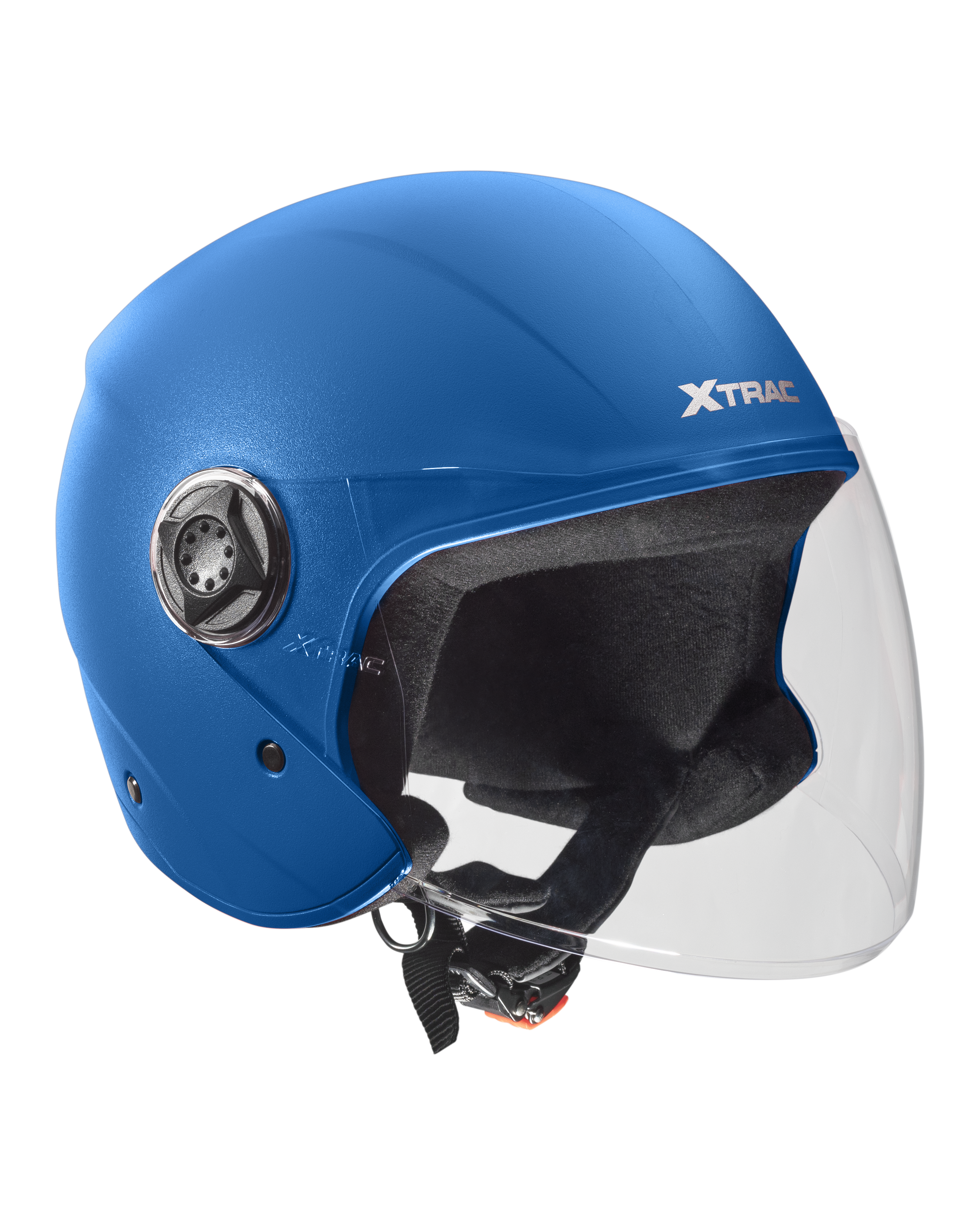 Xtrac Fit ISI Certified Half Face Bike Helmet with Clear Visor | Lightweight Open Face Helmet for Men & Women