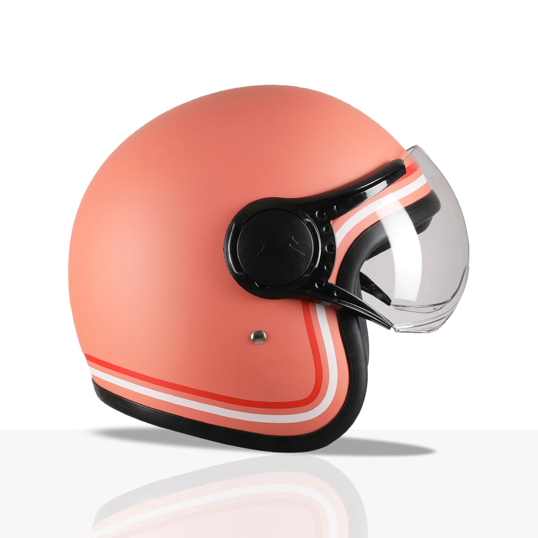 TVS MissFit Helmet for Women | Lightweight Ladies Helmet for Scooter | Stylish Girls Helmet with Extreme Comfort Fit | Women Helmet with Clear Visor | DOT & ISI Certified Helmet for Woman