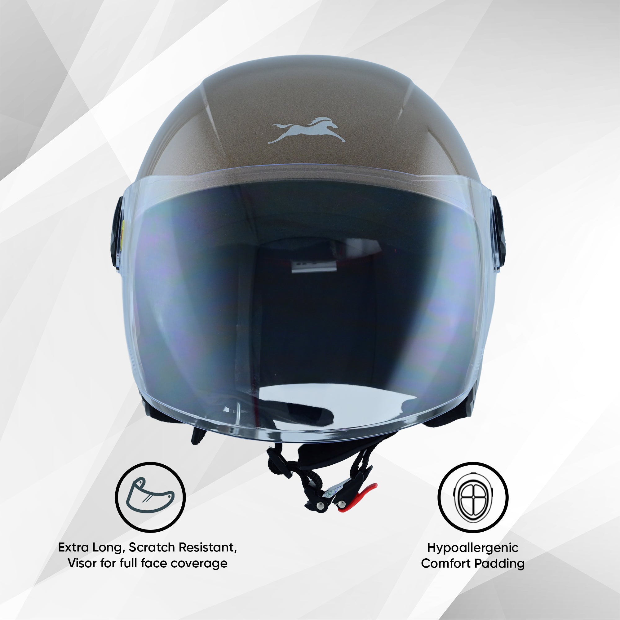 TVS iQube Open Face Helmet | ISI Certified, Lightweight & Comfortable Design