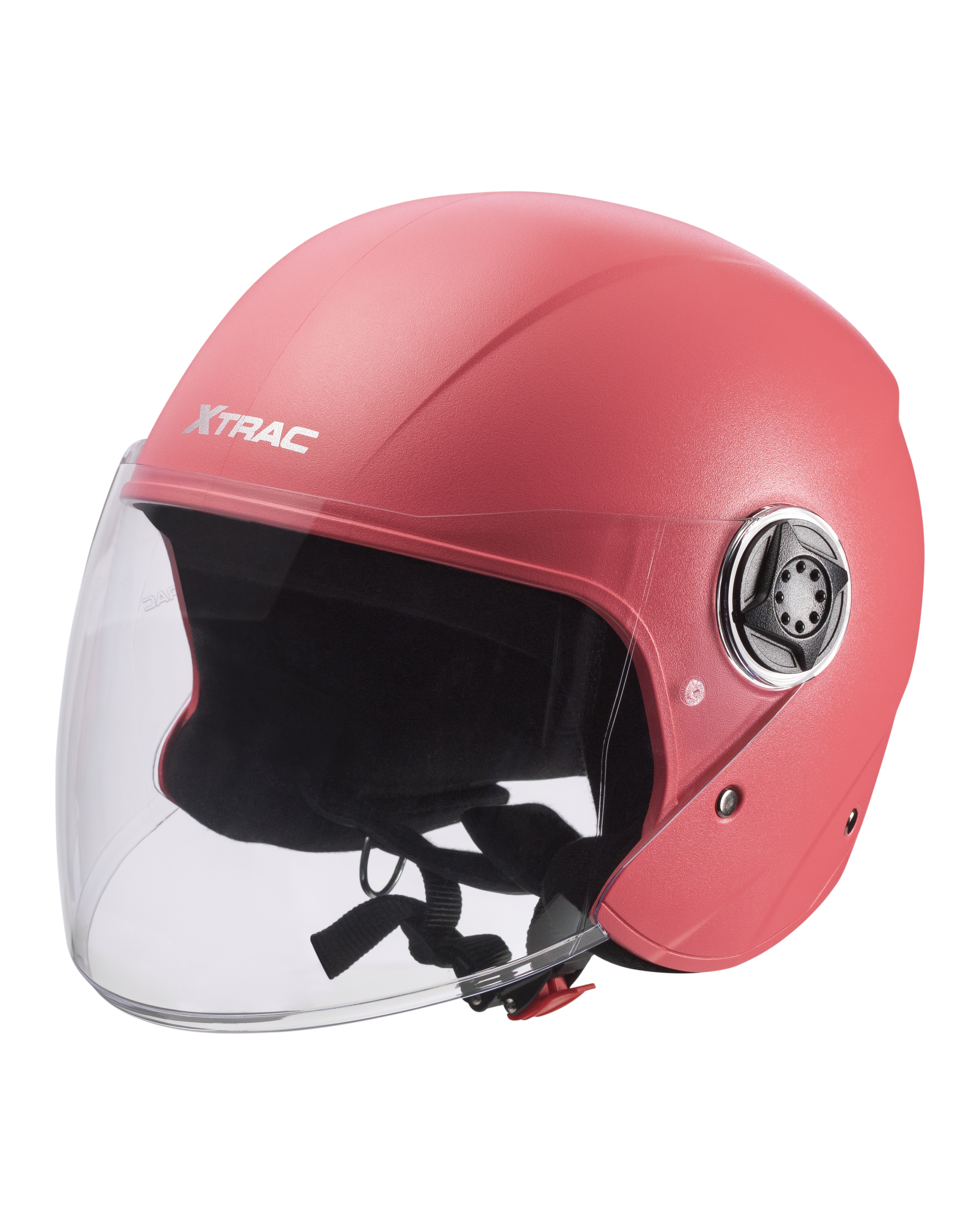 Xtrac Fit ISI Certified Half Face Bike Helmet with Clear Visor | Lightweight Open Face Helmet for Men & Women