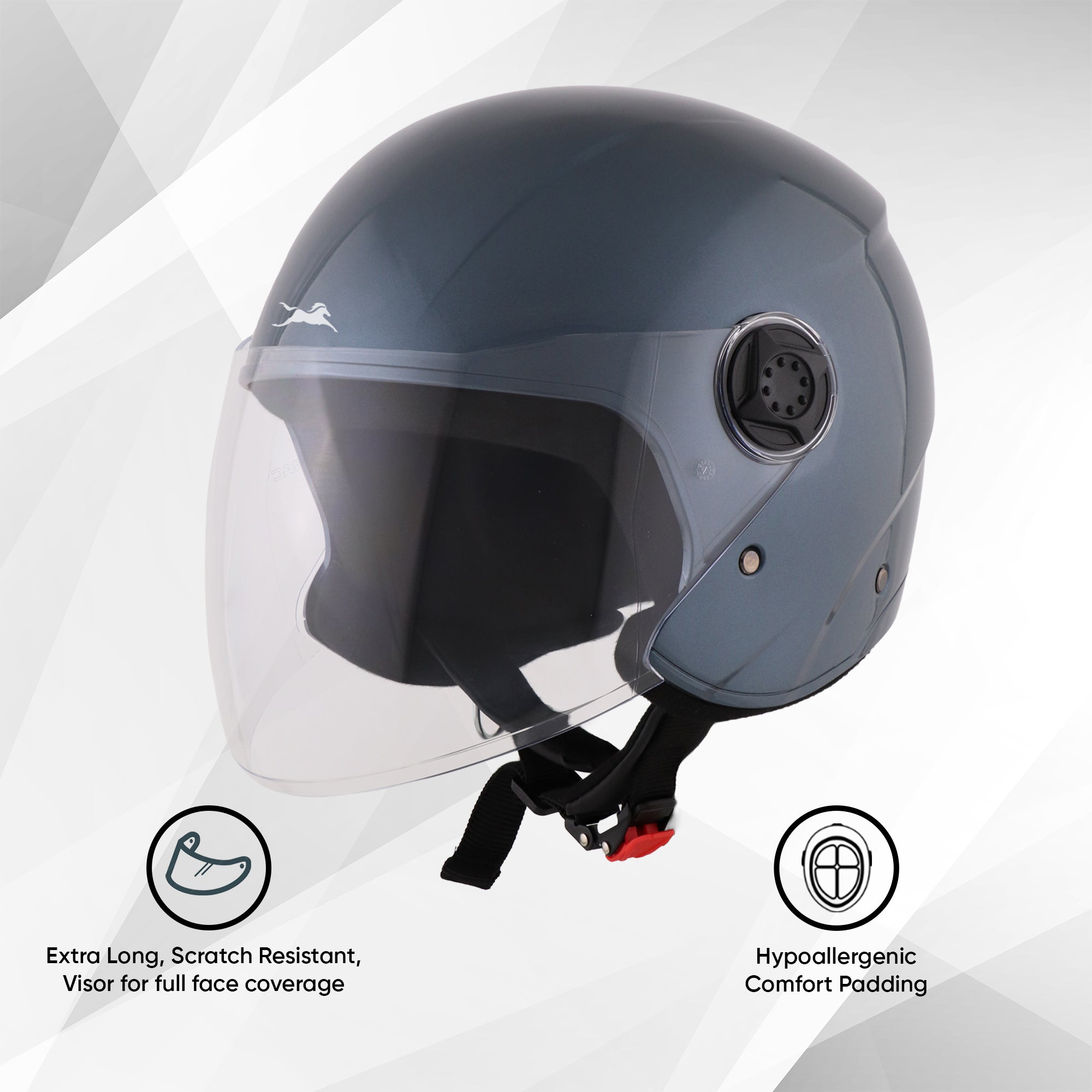 TVS iQube Open Face Helmet | ISI Certified, Lightweight & Comfortable Design