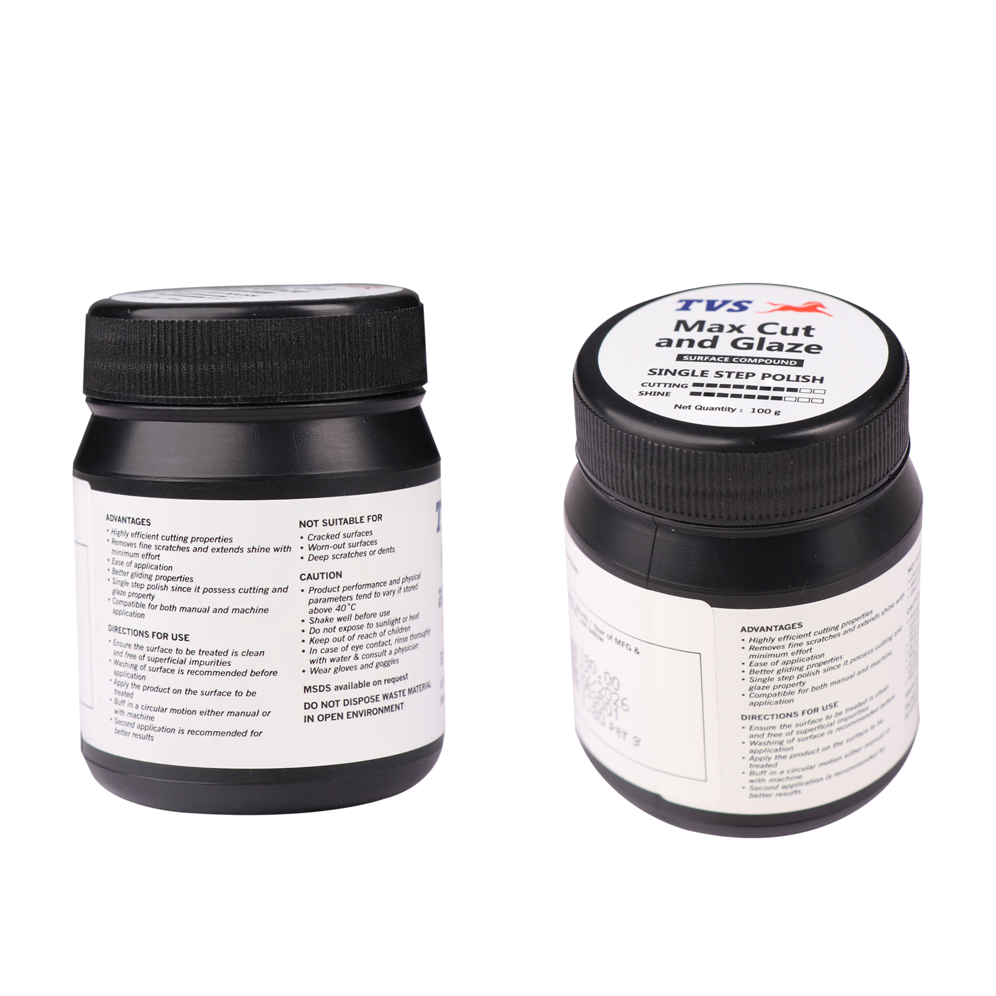 TVS Max Cut and Glaze, Net Weight: 100gr. - Single Step Polish