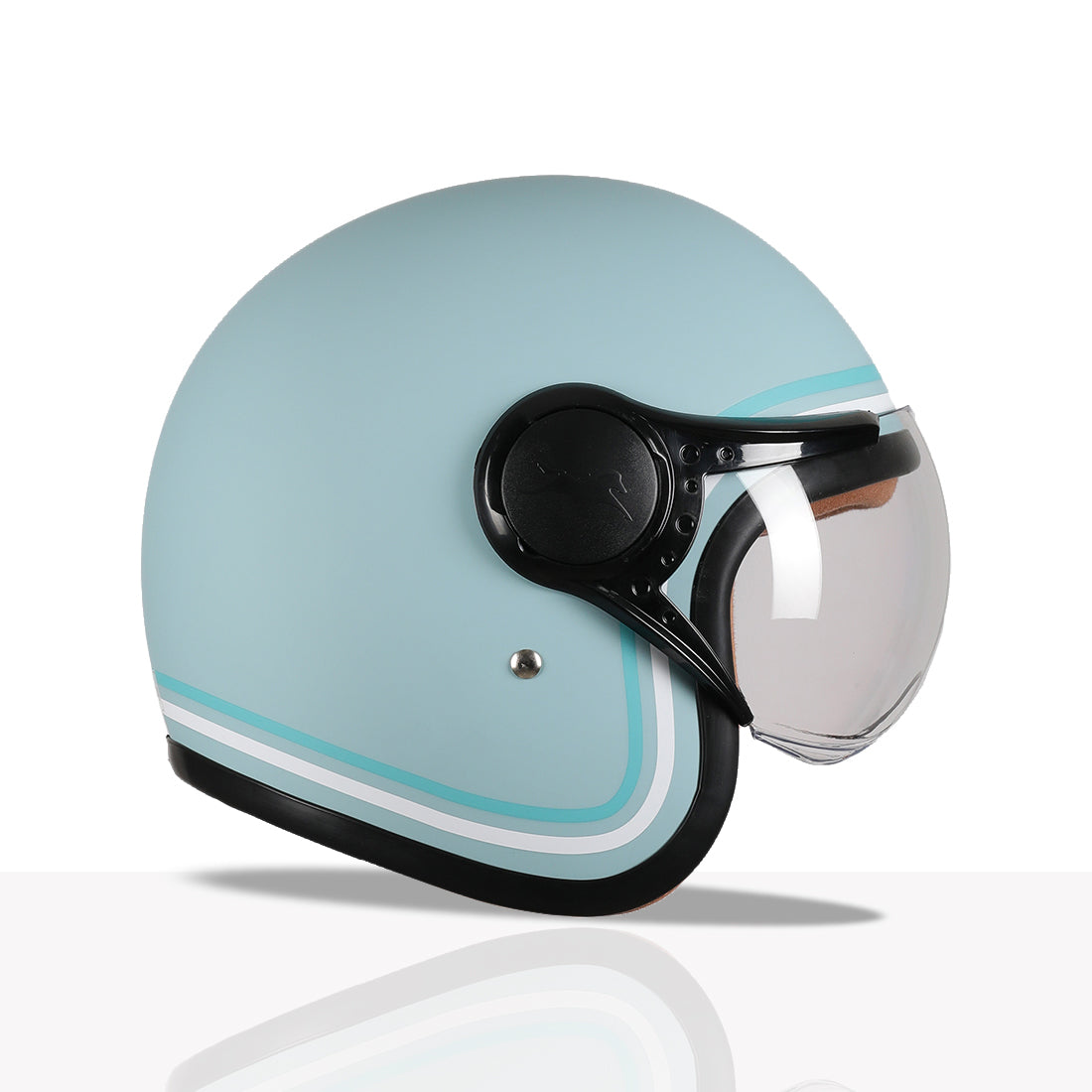 TVS MissFit Helmet for Women | Lightweight Ladies Helmet for Scooter | Stylish Girls Helmet with Extreme Comfort Fit | Women Helmet with Clear Visor | DOT & ISI Certified Helmet for Woman