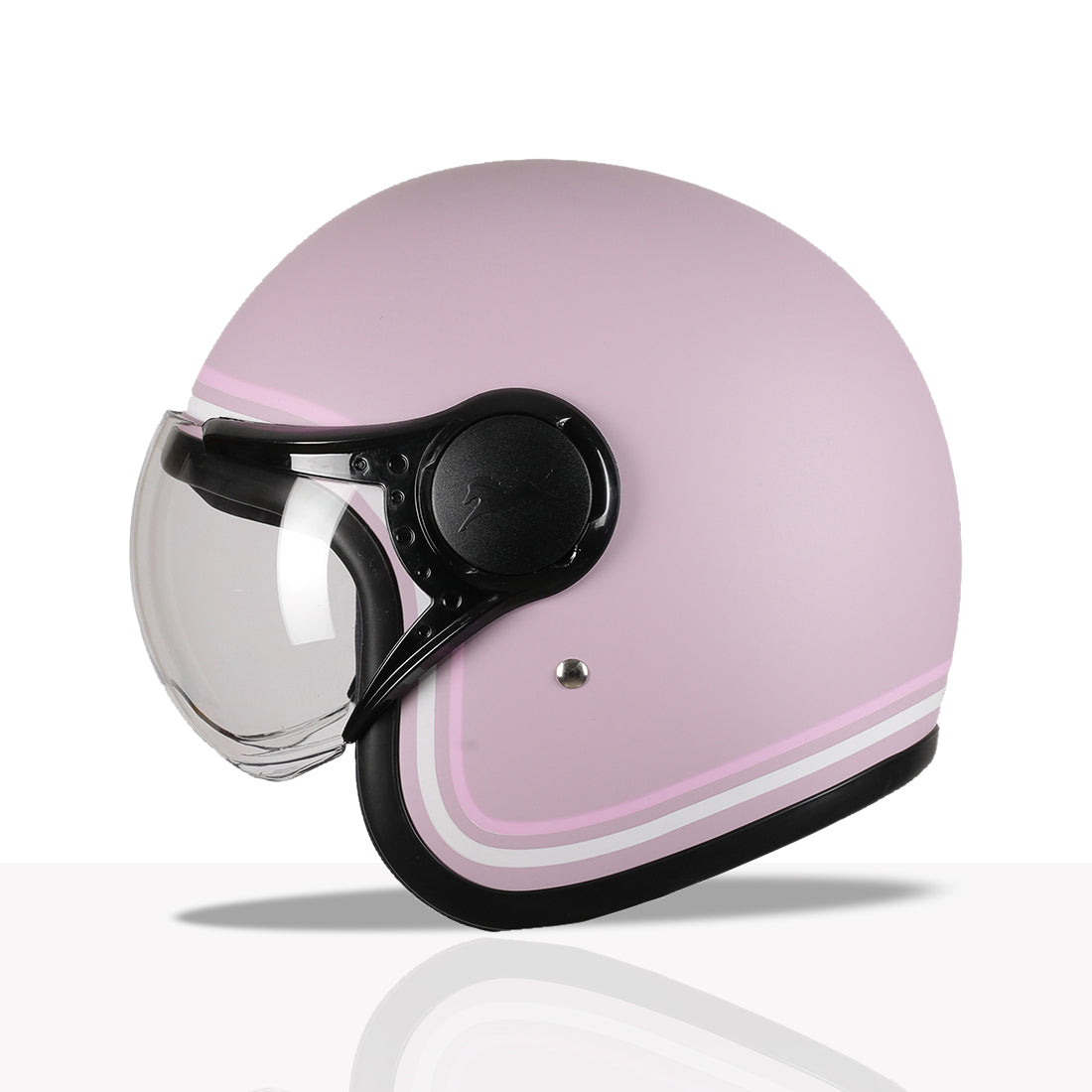 TVS MissFit Helmet for Women | Lightweight Ladies Helmet for Scooter | Stylish Girls Helmet with Extreme Comfort Fit | Women Helmet with Clear Visor | DOT & ISI Certified Helmet for Woman
