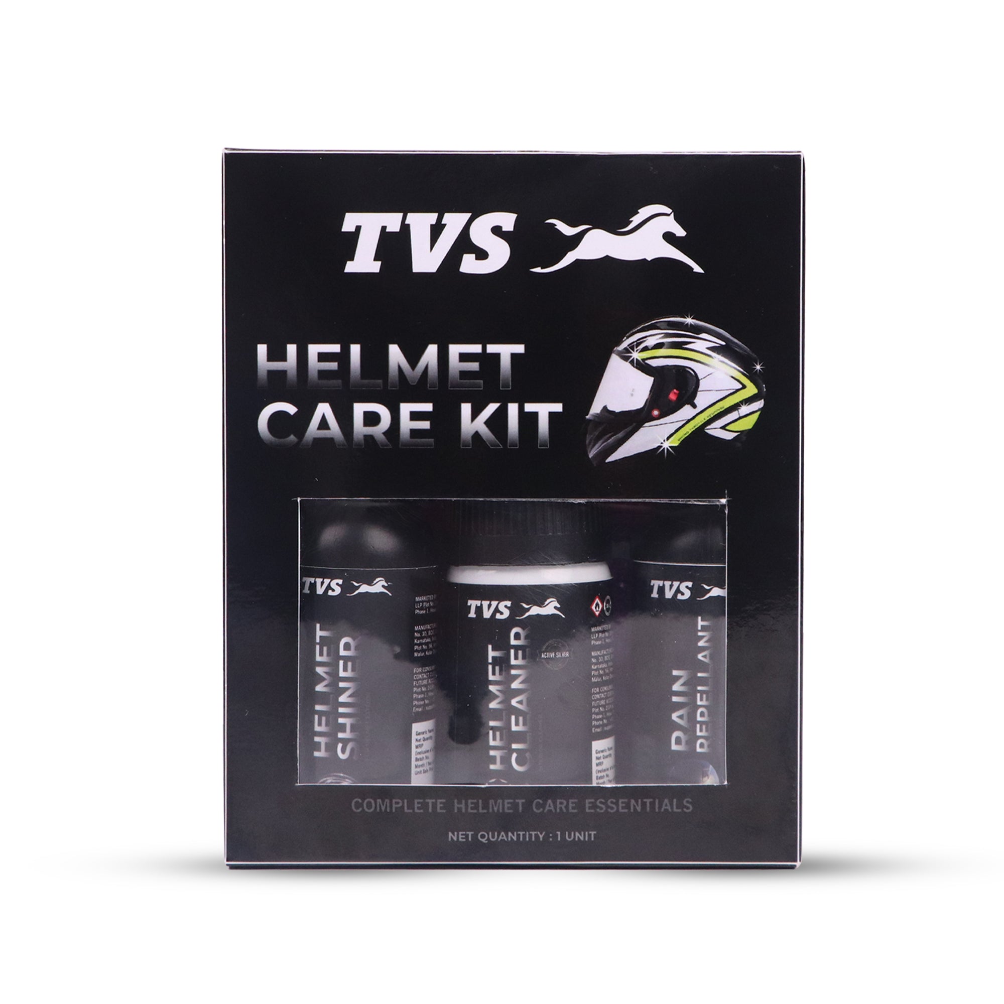 TVS Helmet Care Kit - Ultimate Cleaning Solution for Your Helmet