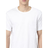 TVSR CREW NECK SOLID SLUB TEE White