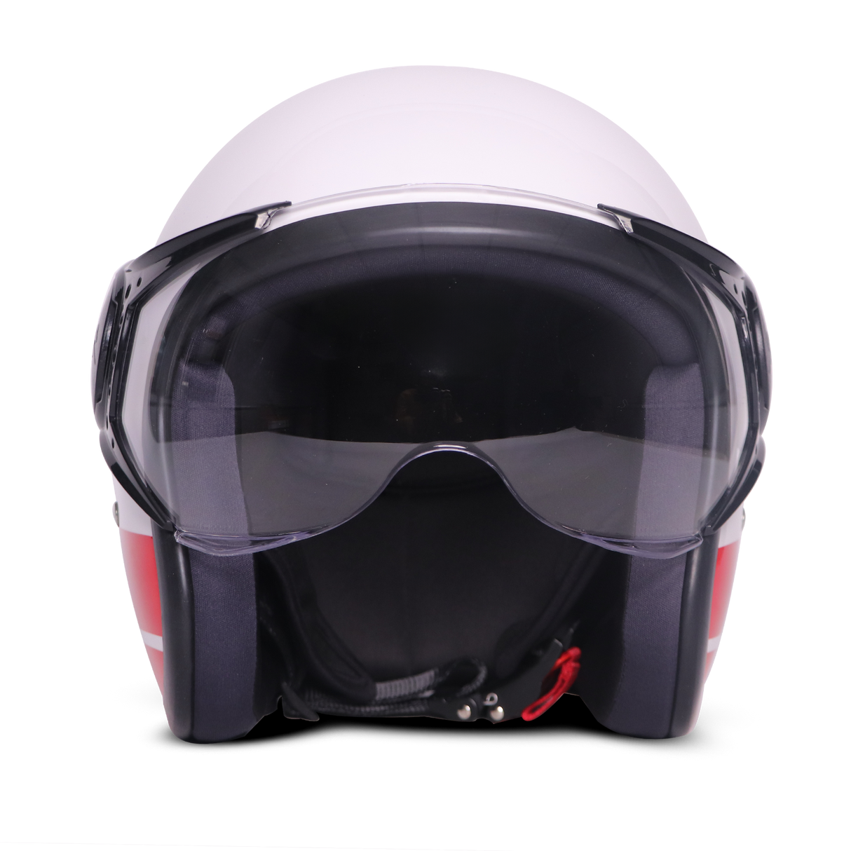 TVS J110 Half Face Helmet, Meteor Red Gloss