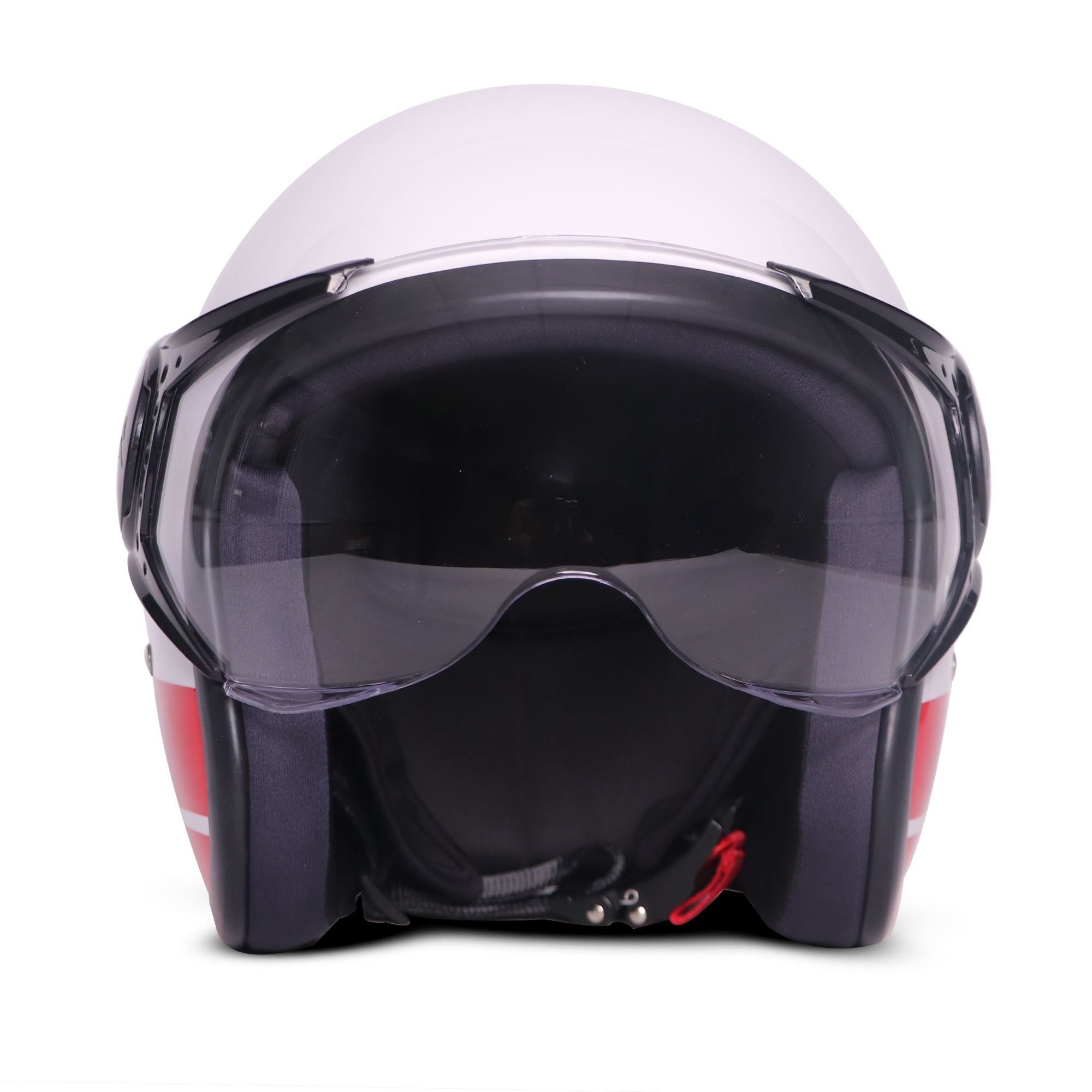 TVS J110 Half Face Helmet, Meteor Red Gloss