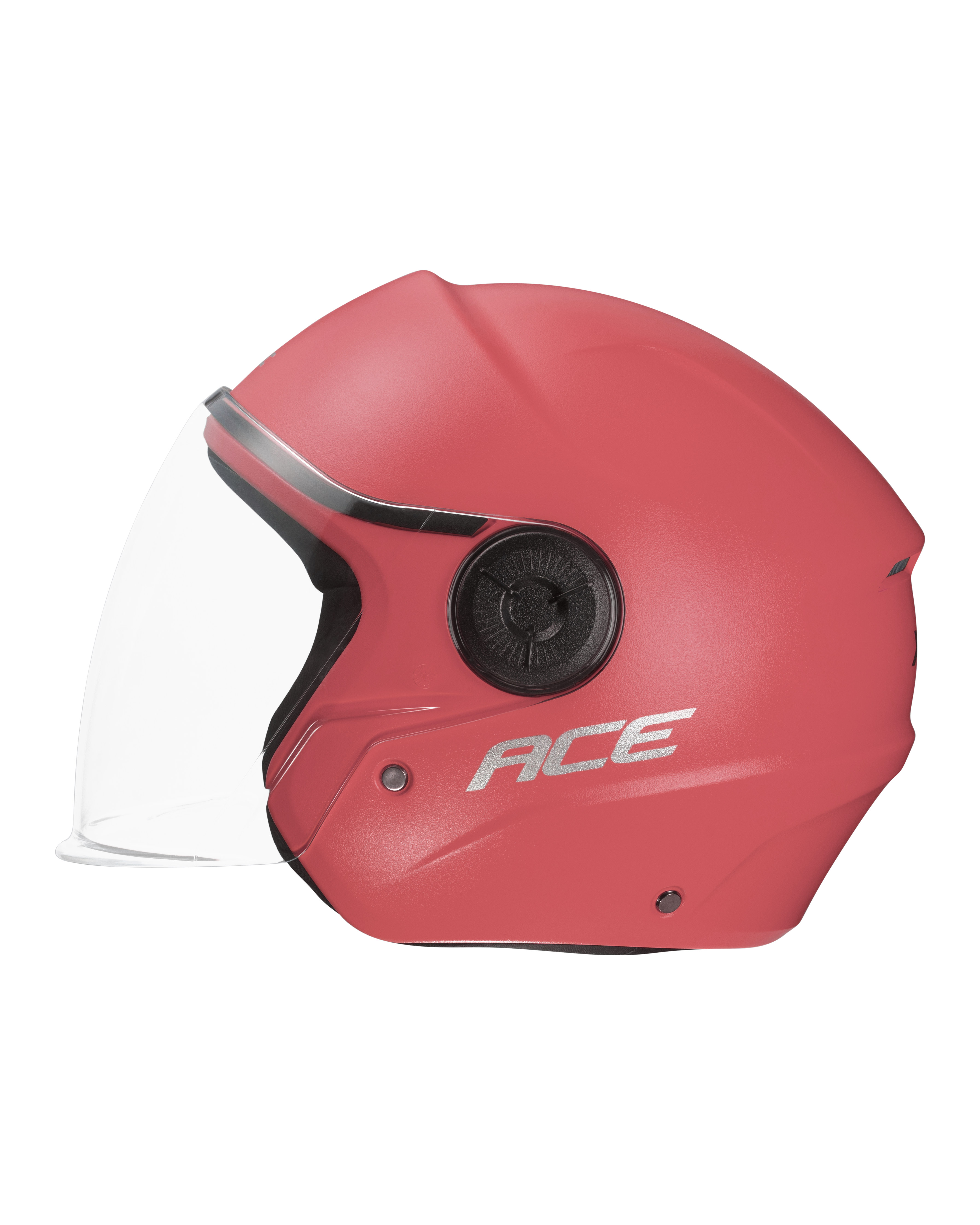 Xtrac Ace Open Face Helmet – ISI Certified Half Face Bike Helmet with ABS Shell, Clear Visor & Comfortable Padding