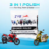 TVS Sponge Polish - 3 in 1 Polish for Vinyl, Paint & Rubber